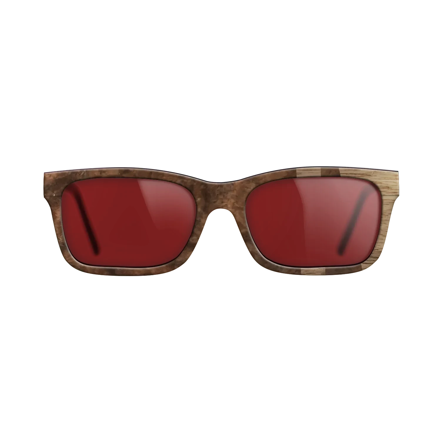 Walnut Burl,Walnut: Straight Grain: Bauhaus - The Sage - Rectangle - SIRIS wood optic
