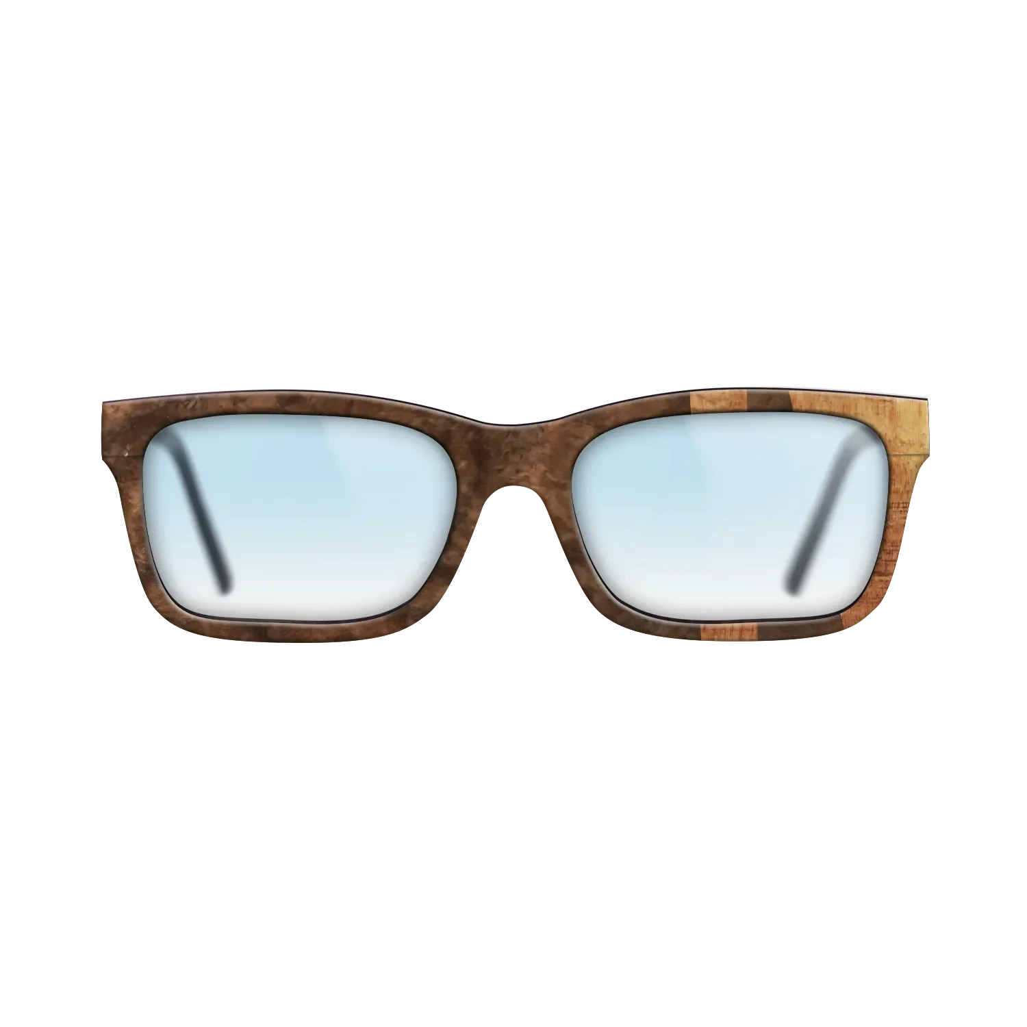 Walnut Burl,Koa: Bauhaus - The Sage - Rectangle - SIRIS wood optic