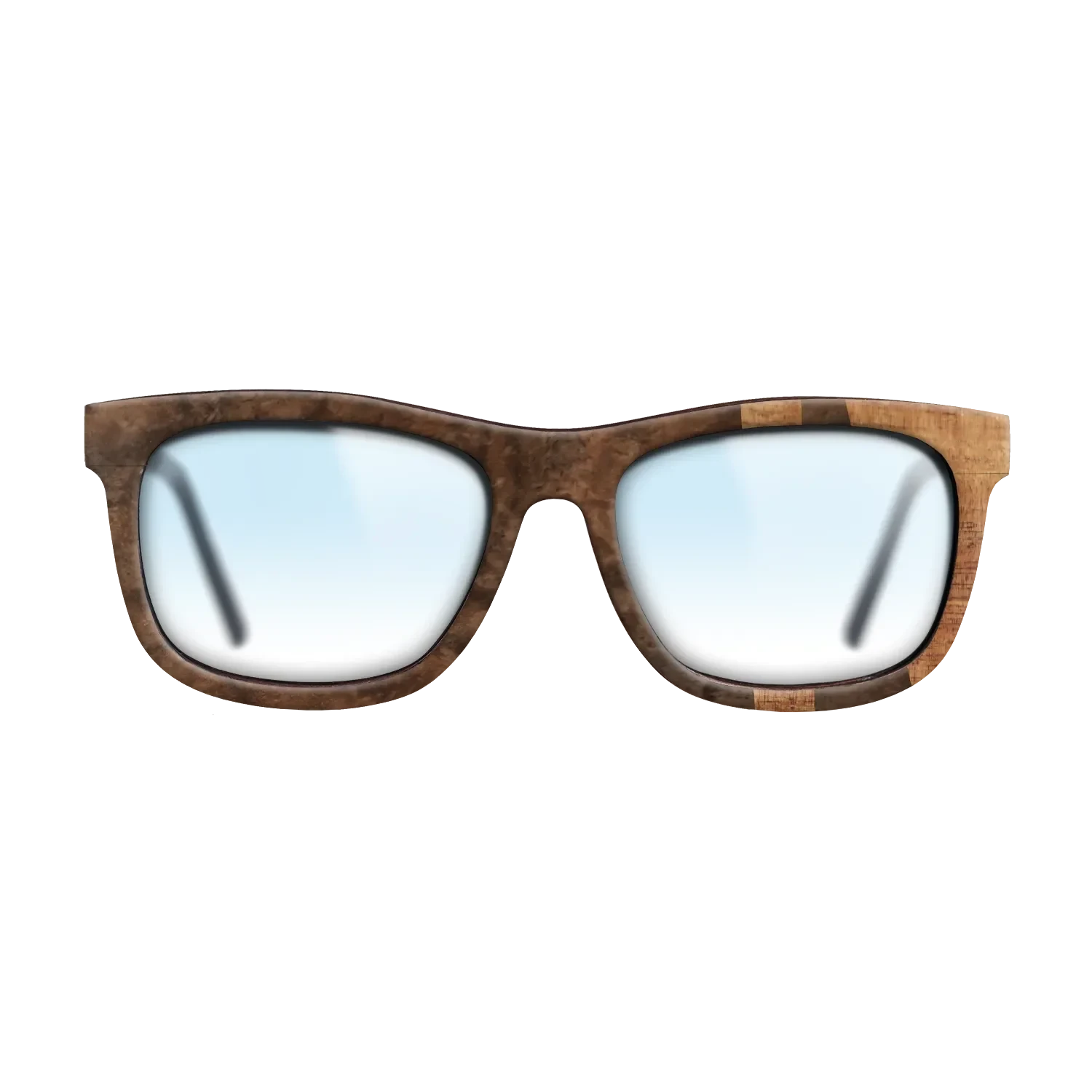 Walnut Burl,Koa: Bauhaus - The Hero - Square - SIRIS wood optic