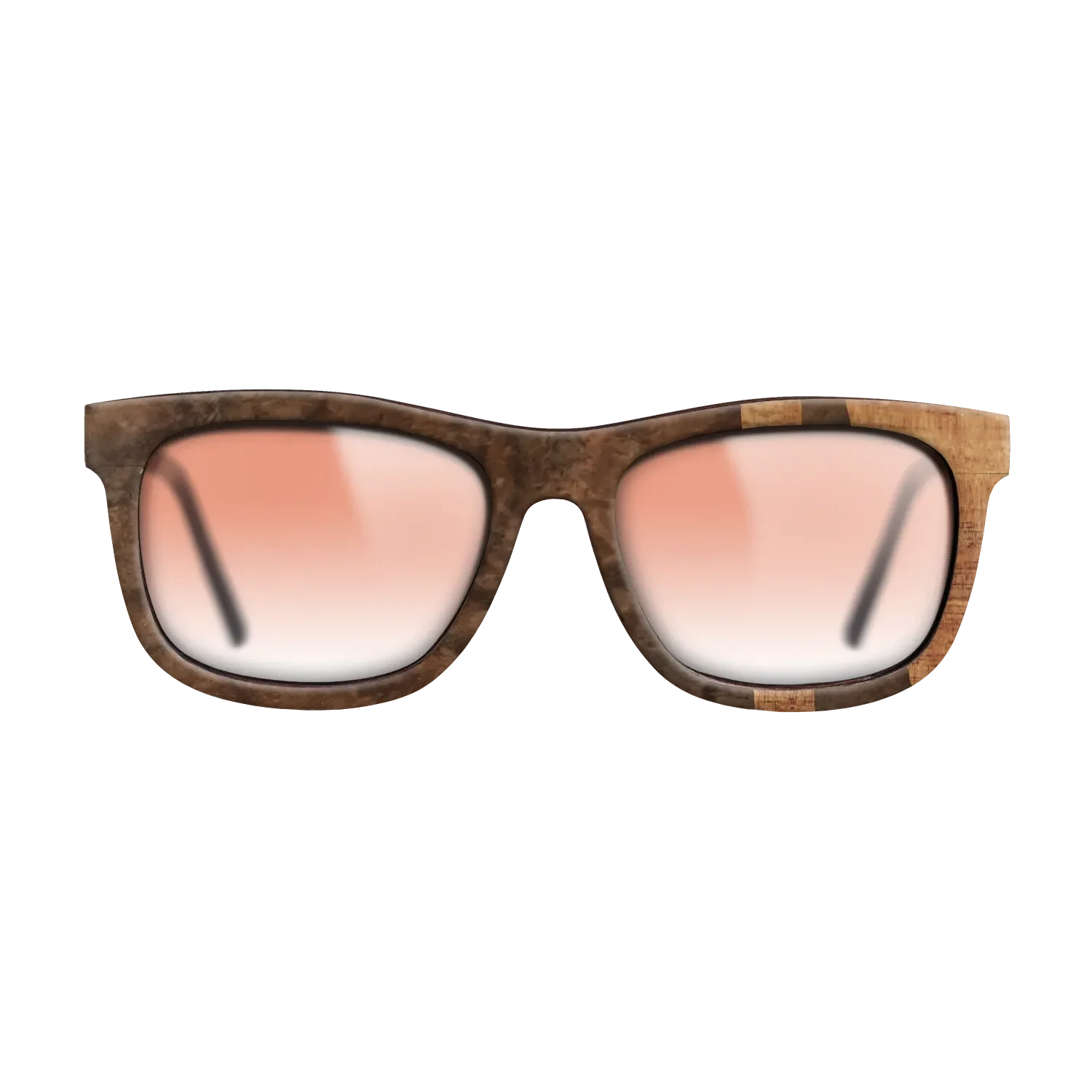 Walnut Burl,Koa: Bauhaus - The Hero - Square - SIRIS wood optic