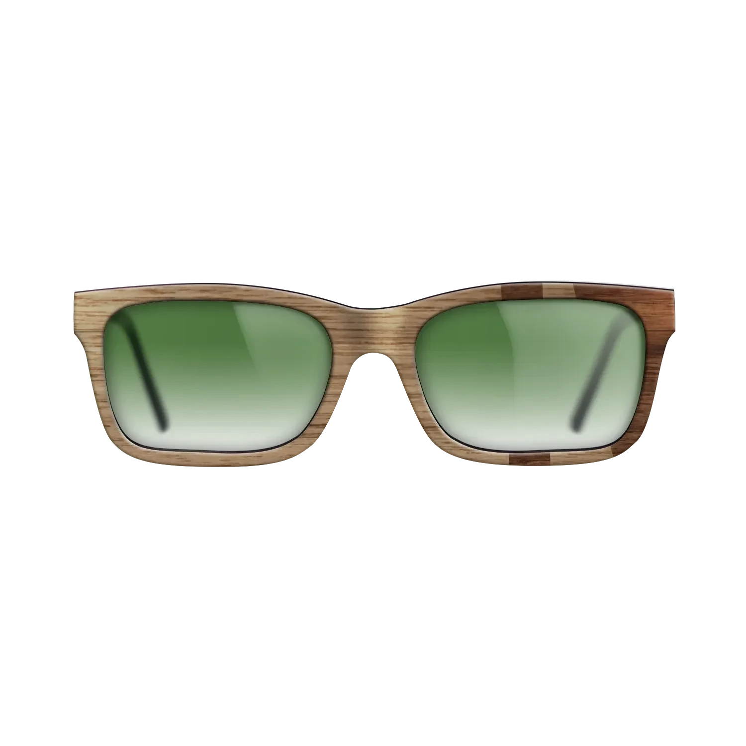 Walnut: Straight Grain,Walnut Claro Dark: Bauhaus - The Sage - Rectangle - SIRIS wood optic