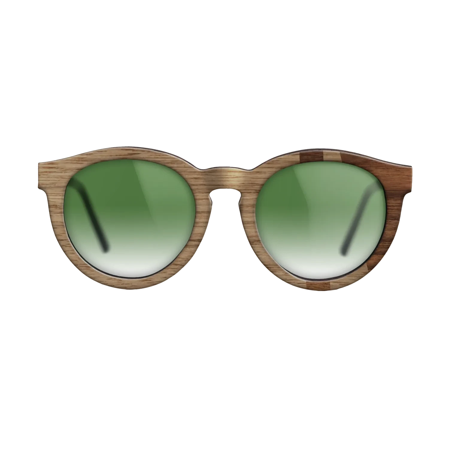 Walnut: Straight Grain,Walnut Claro Dark: Bauhaus - The Rebel - Round - SIRIS wood optic