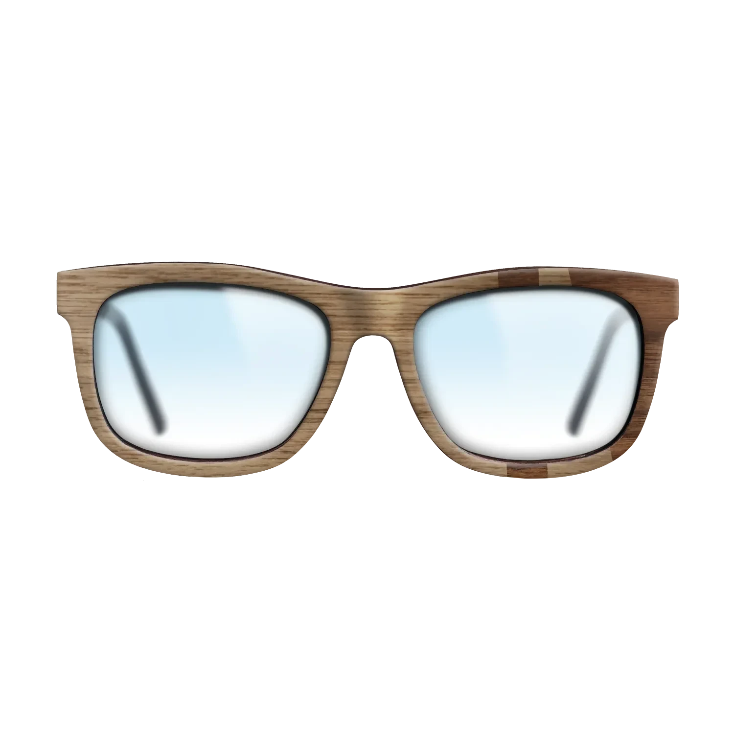 Walnut: Straight Grain,Walnut Claro Dark: Bauhaus - The Hero - Square - SIRIS wood optic