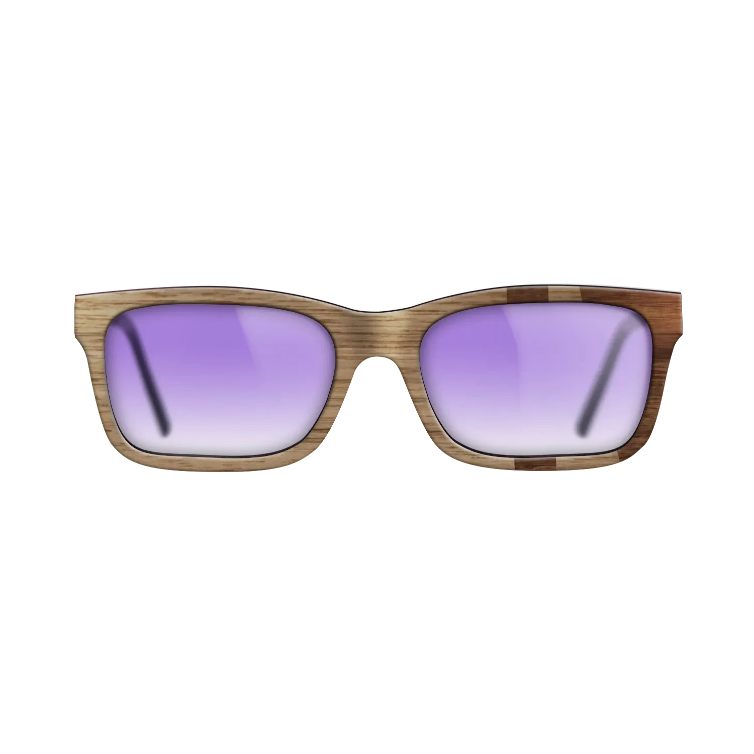 Walnut: Straight Grain,Walnut Claro Dark: Bauhaus - The Sage - Rectangle - SIRIS wood optic