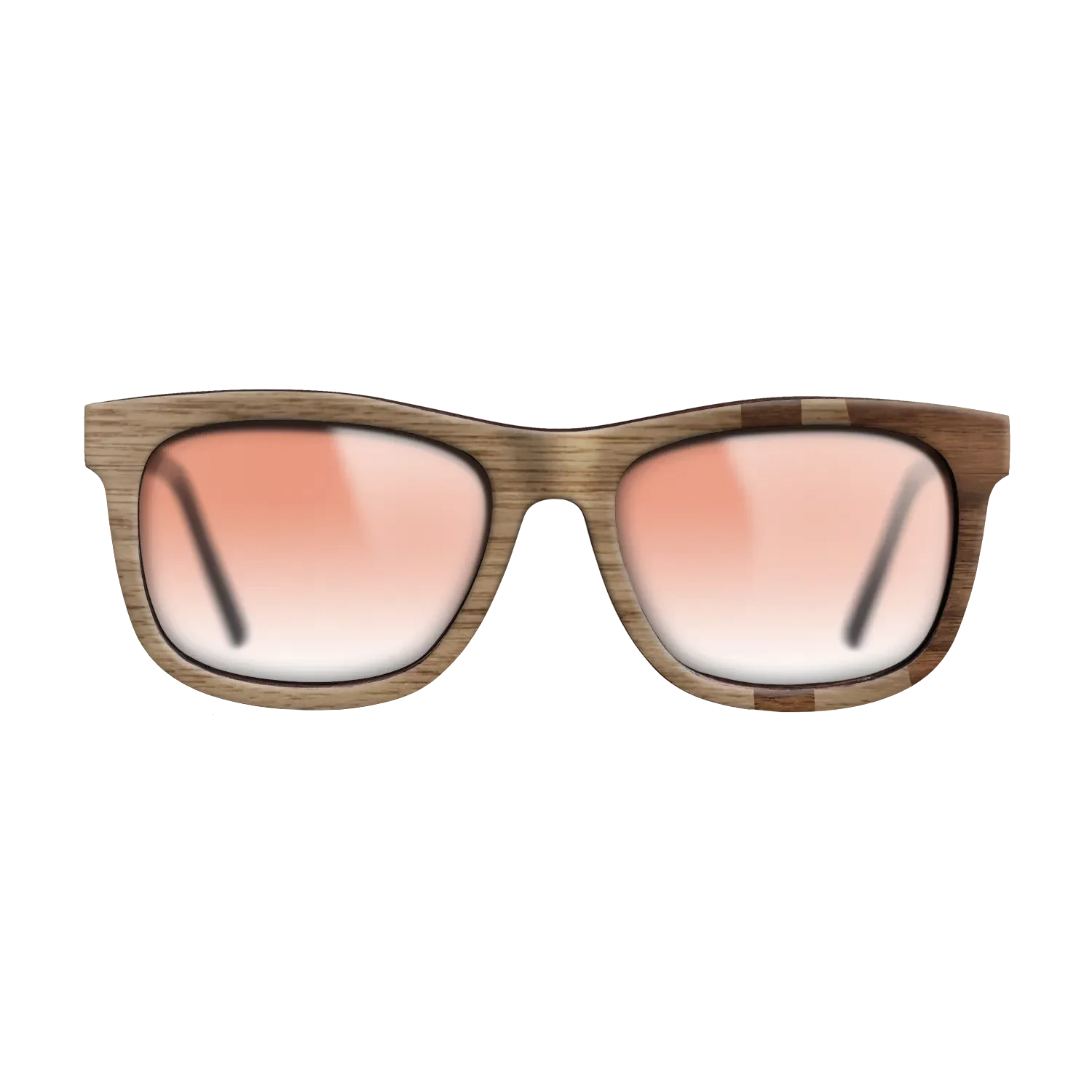 Walnut: Straight Grain,Walnut Claro Dark: Bauhaus - The Hero - Square - SIRIS wood optic
