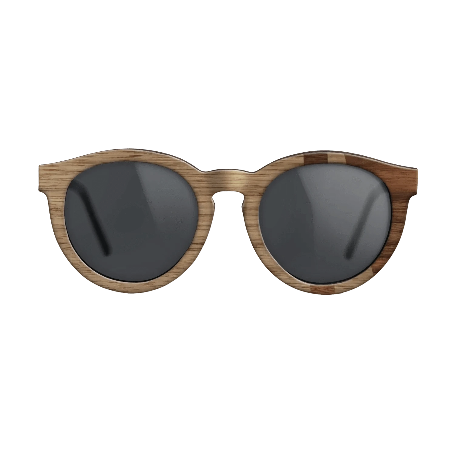 Walnut: Straight Grain,Walnut Claro Dark: Bauhaus - The Rebel - Round - SIRIS wood optic