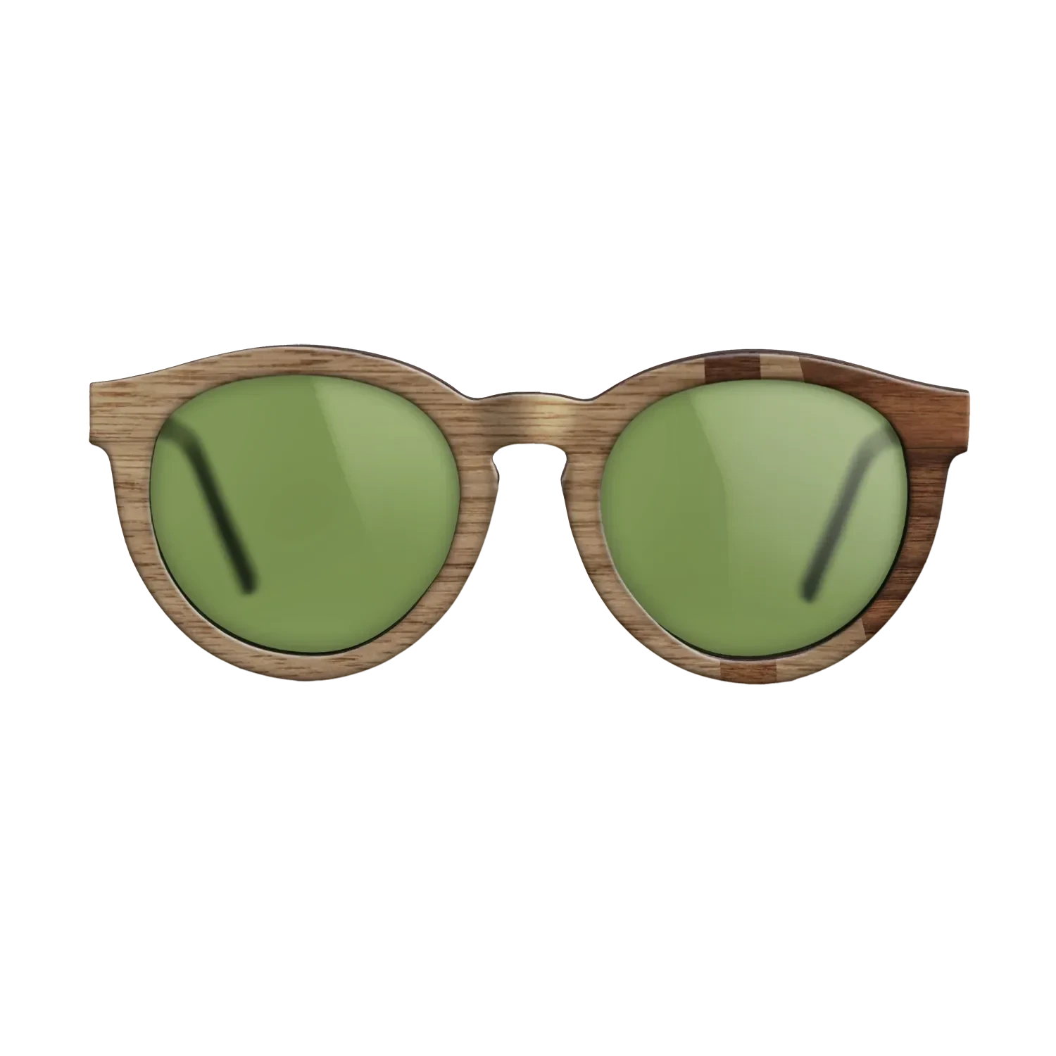 Walnut: Straight Grain,Walnut Claro Dark: Bauhaus - The Rebel - Round - SIRIS wood optic