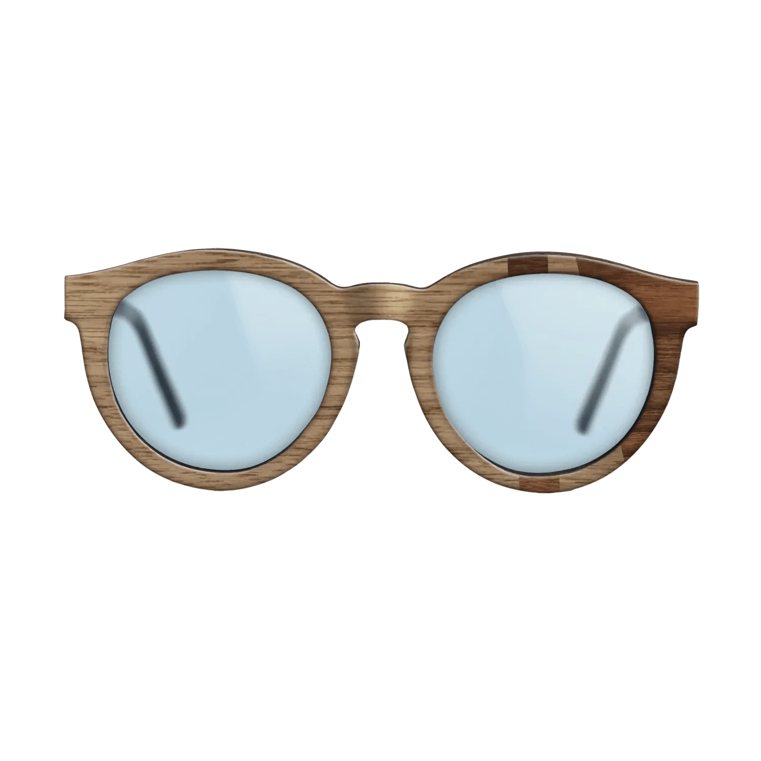 Walnut: Straight Grain,Walnut Claro Dark: Bauhaus - The Rebel - Round - SIRIS wood optic