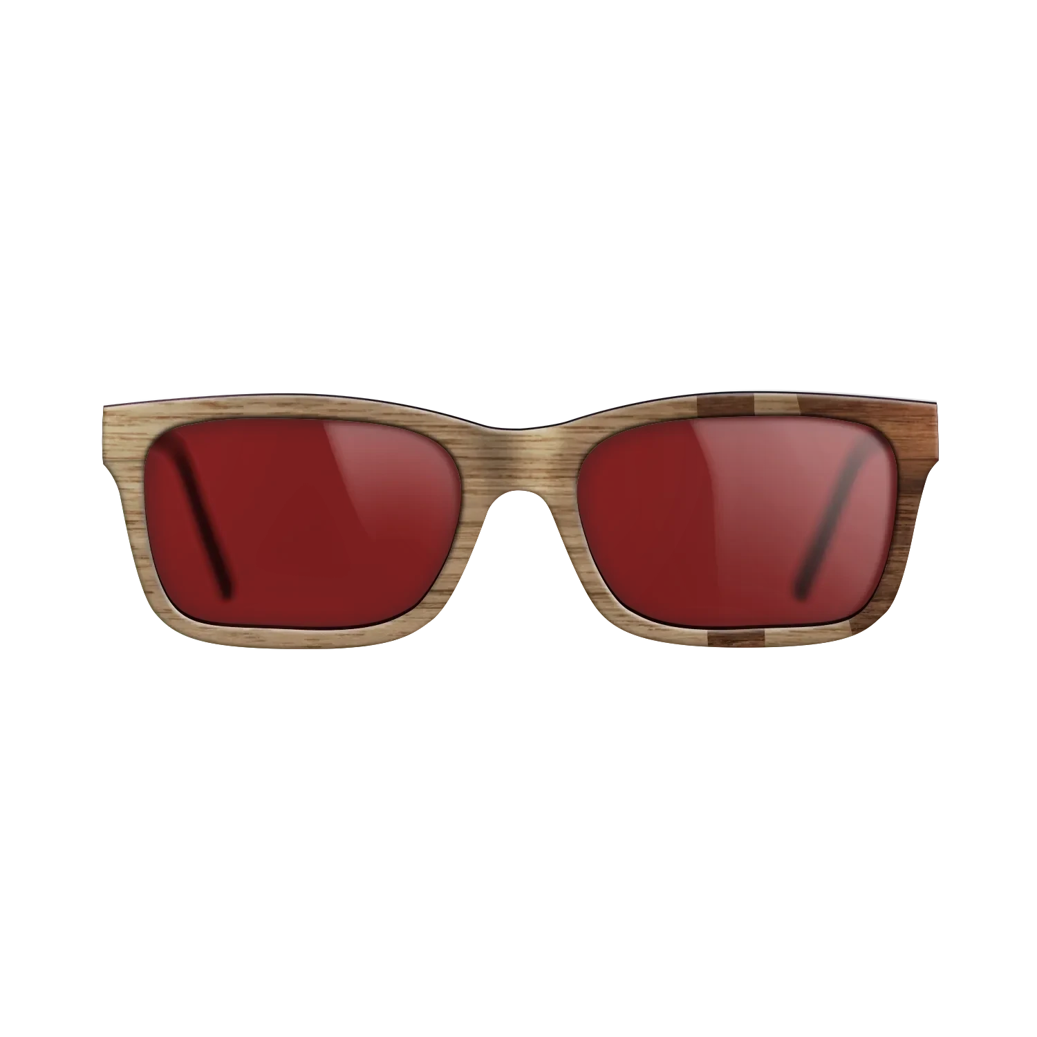 Walnut: Straight Grain,Walnut Claro Dark: Bauhaus - The Sage - Rectangle - SIRIS wood optic