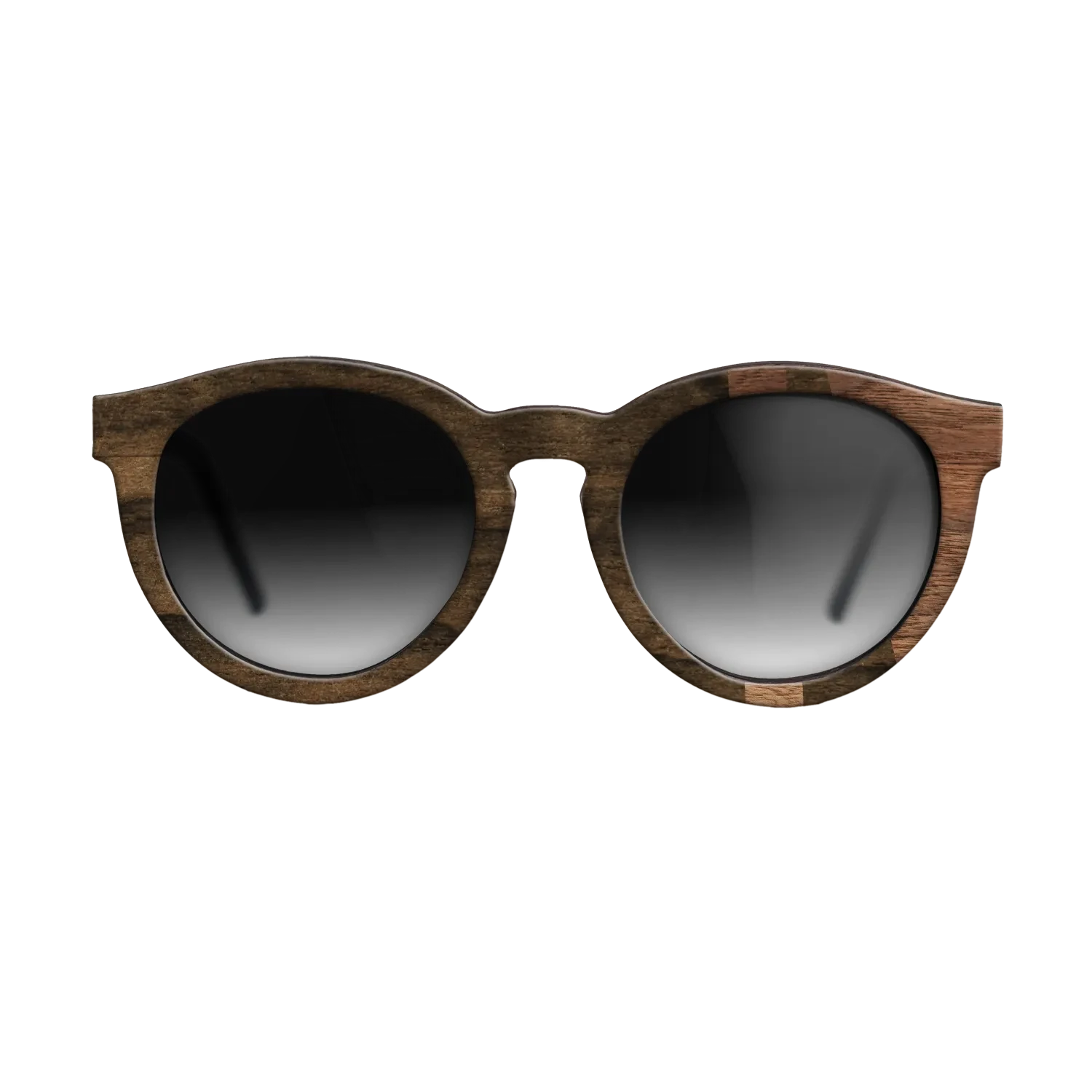 Ziricote Dark Quartered,Walnut Claro Light: Bauhaus - The Rebel - Round - SIRIS wood optic