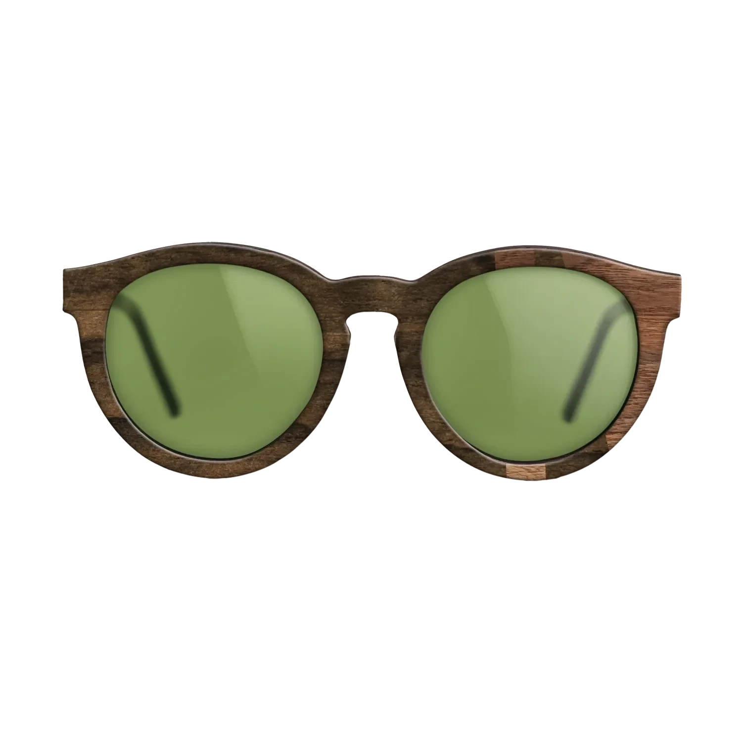 Ziricote Dark Quartered,Walnut Claro Light: Bauhaus - The Rebel - Round - SIRIS wood optic