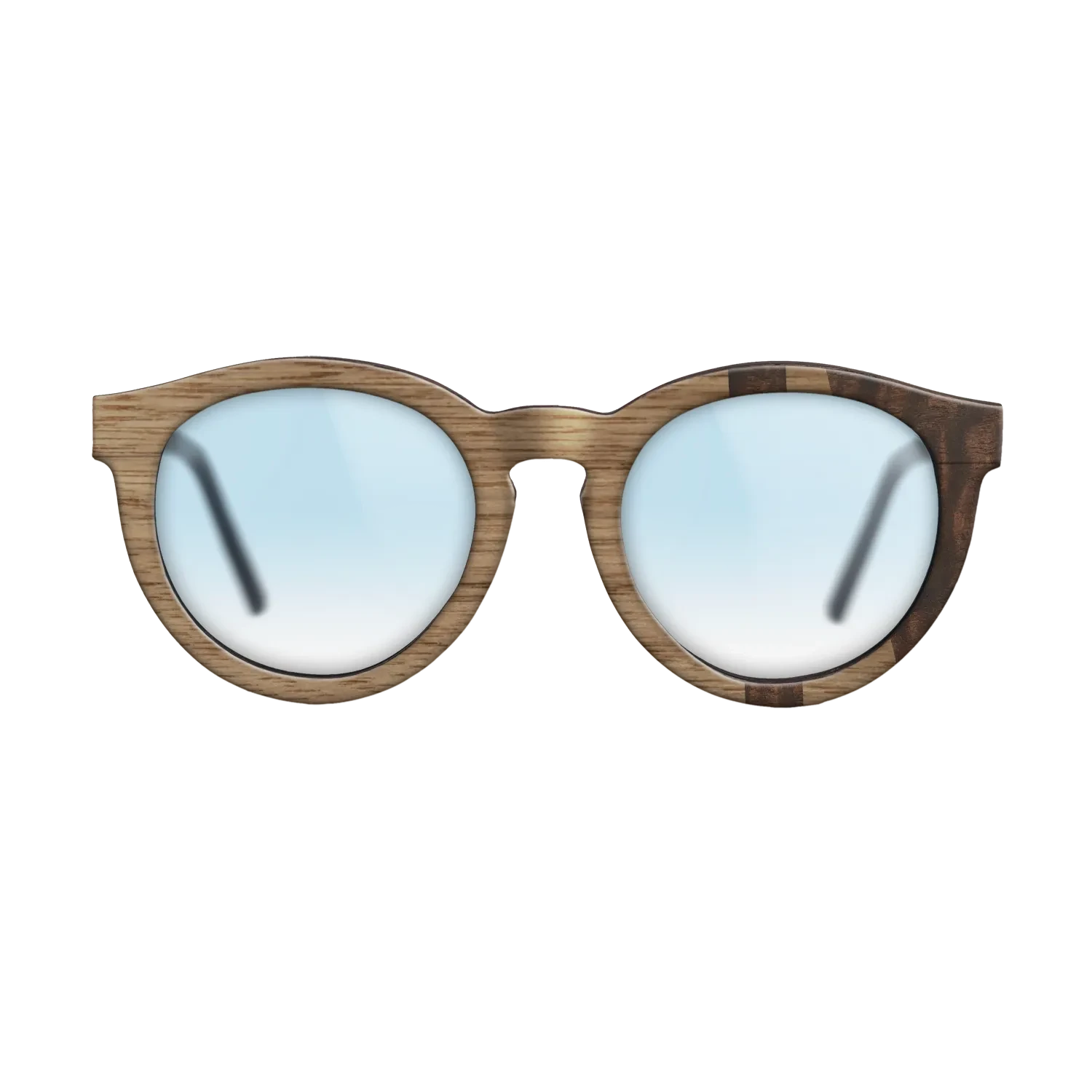 Walnut: Straight Grain,Fumed Eucalyptus: Bauhaus - The Rebel - Round - SIRIS wood optic