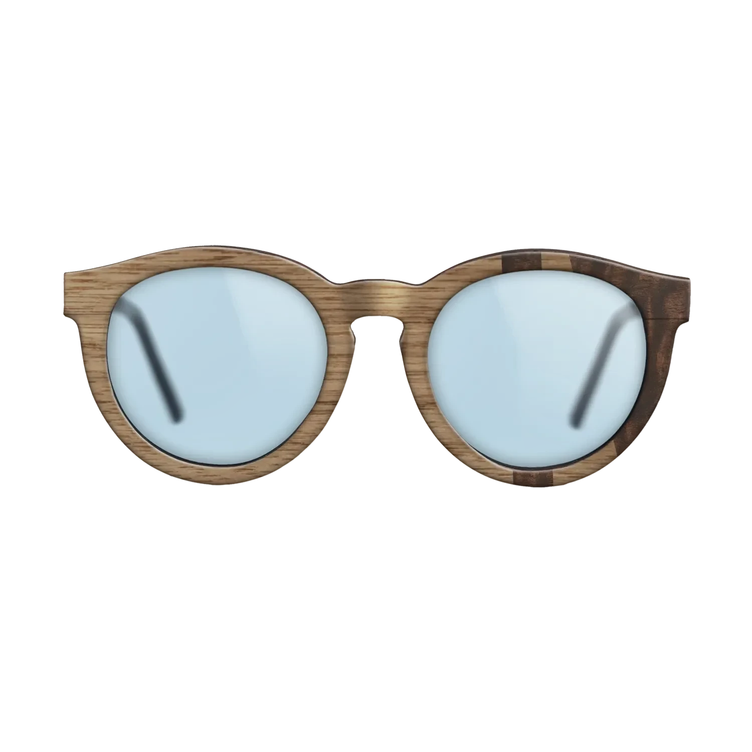 Walnut: Straight Grain,Fumed Eucalyptus: Bauhaus - The Rebel - Round - SIRIS wood optic