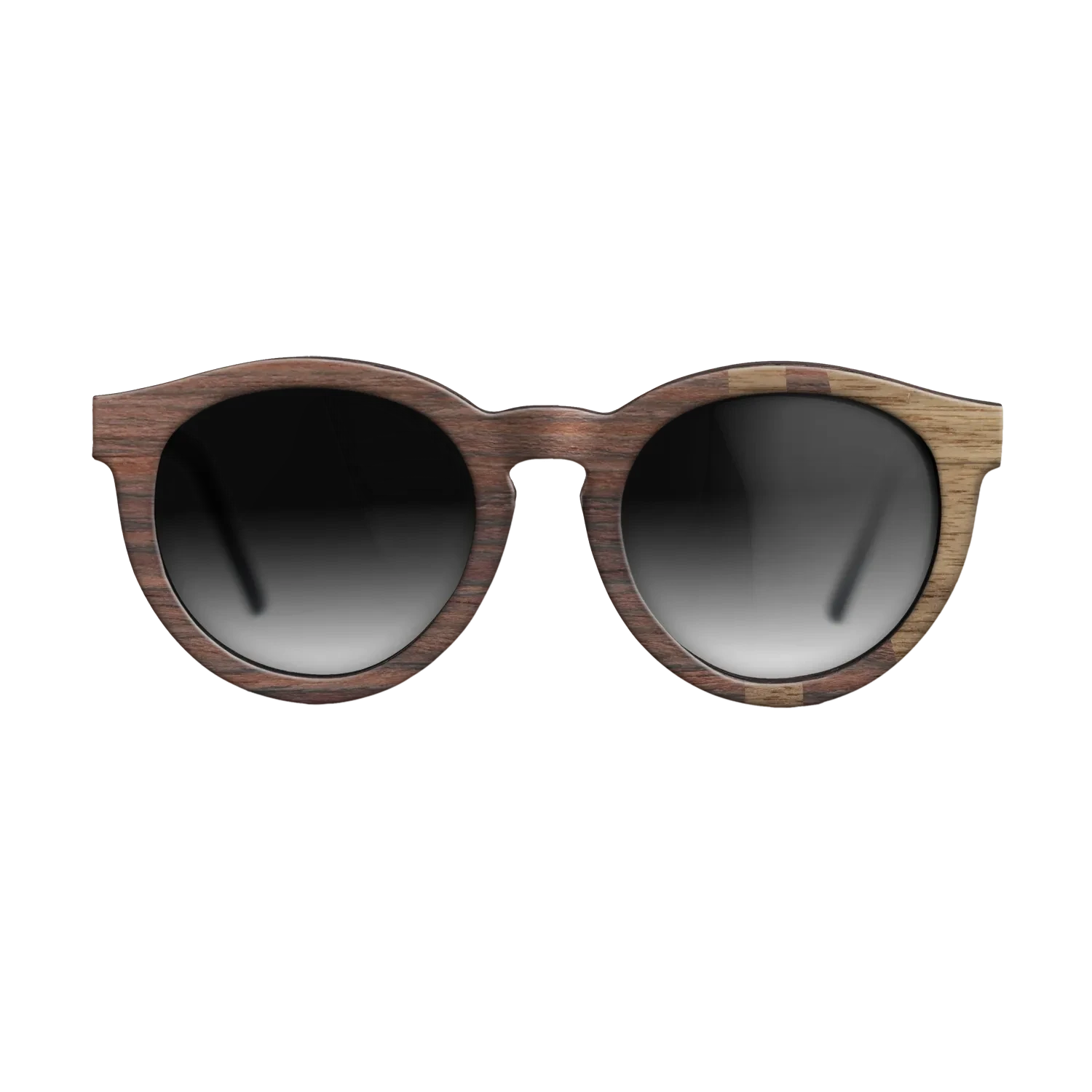 Rosewood Reconstituted,Walnut: Straight Grain: Bauhaus - The Rebel - Round - SIRIS wood optic