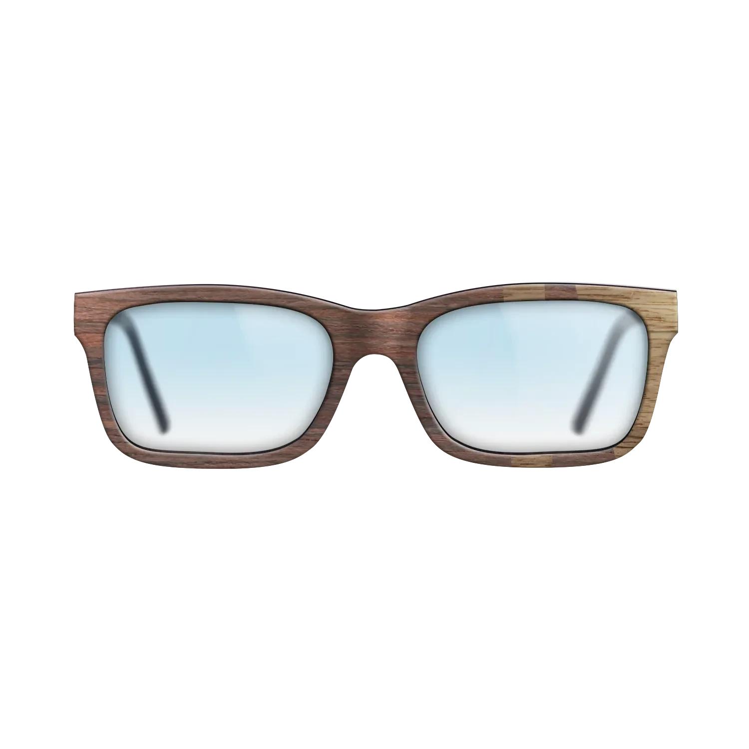 Rosewood Reconstituted,Walnut: Straight Grain: Bauhaus - The Sage - Rectangle - SIRIS wood optic