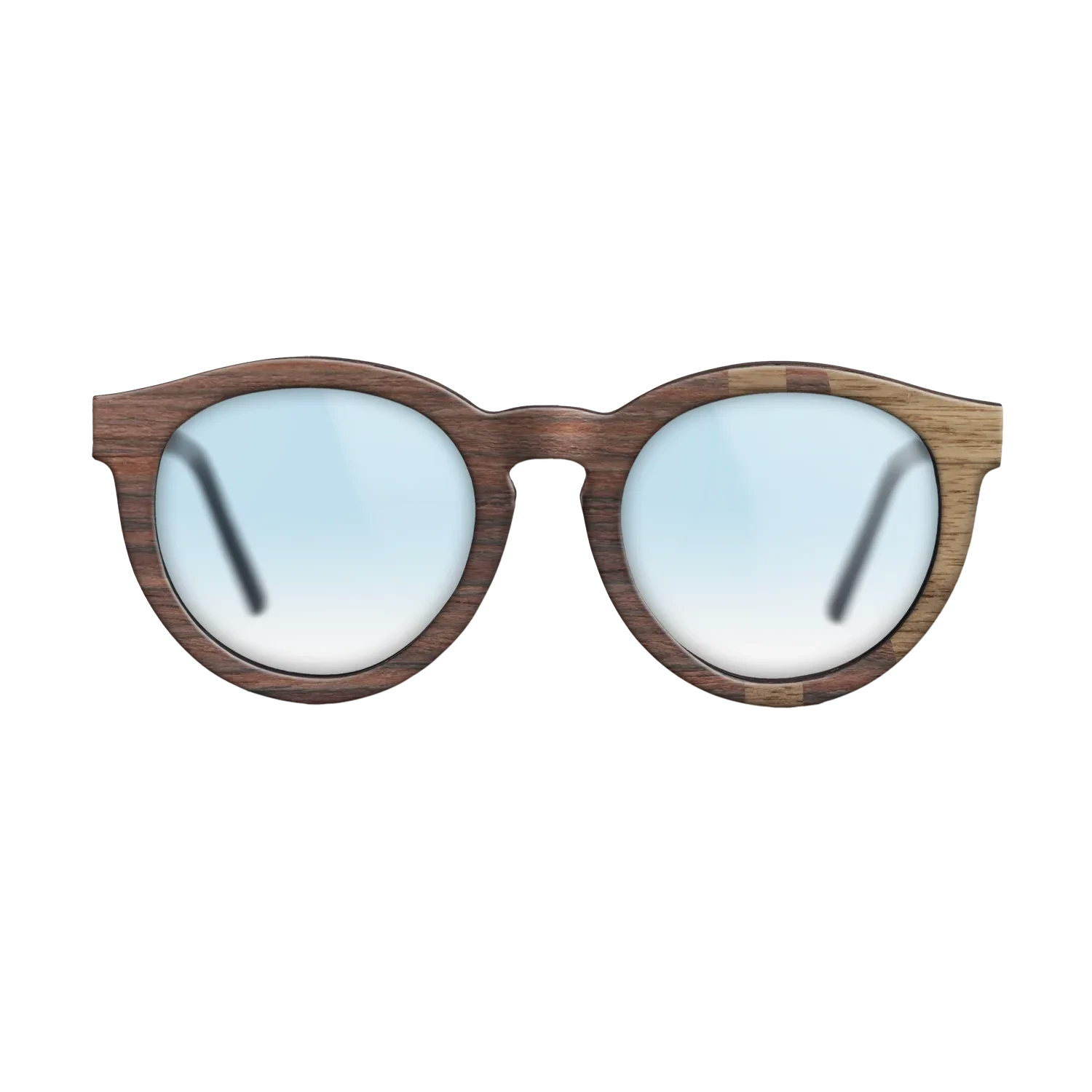 Rosewood Reconstituted,Walnut: Straight Grain: Bauhaus - The Rebel - Round - SIRIS wood optic