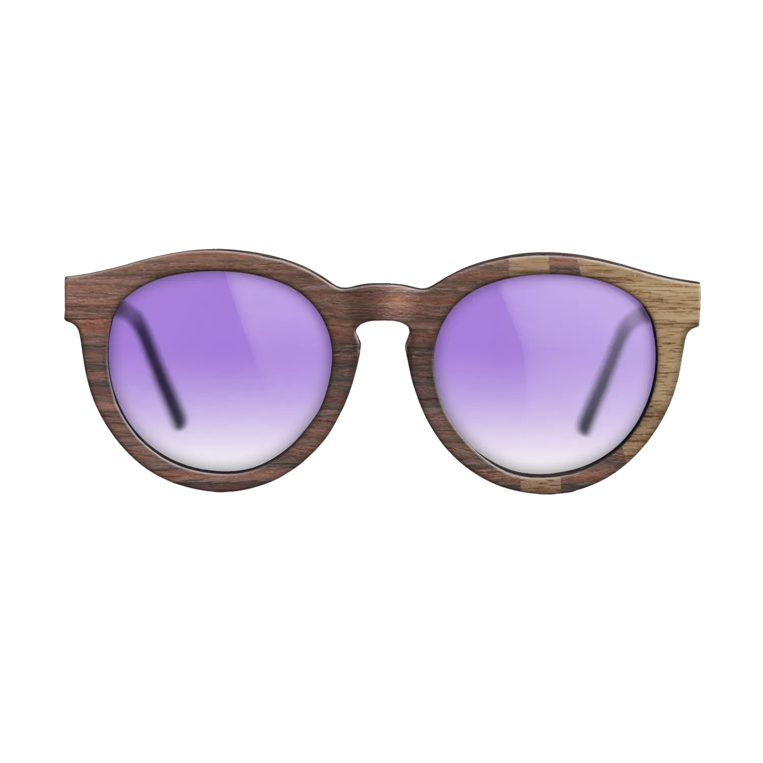Rosewood Reconstituted,Walnut: Straight Grain: Bauhaus - The Rebel - Round - SIRIS wood optic
