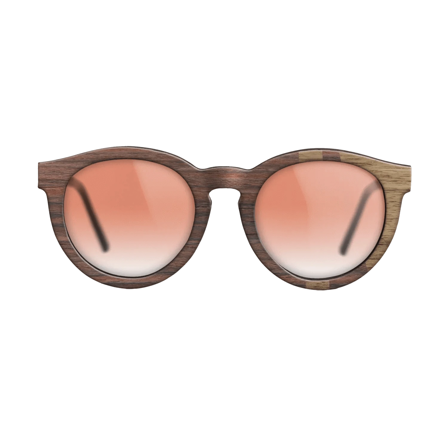 Rosewood Reconstituted,Walnut: Straight Grain: Bauhaus - The Rebel - Round - SIRIS wood optic