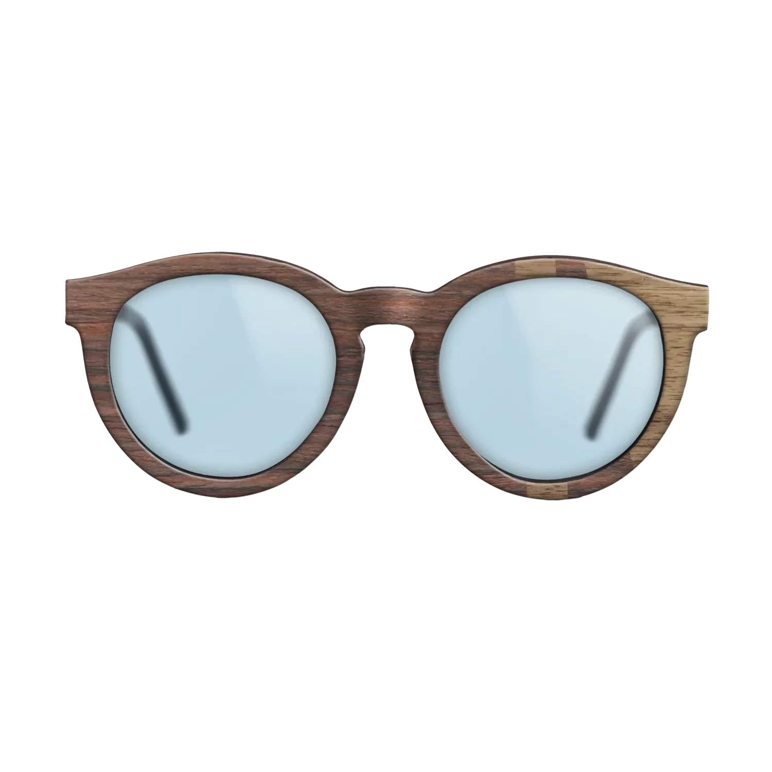 Rosewood Reconstituted,Walnut: Straight Grain: Bauhaus - The Rebel - Round - SIRIS wood optic
