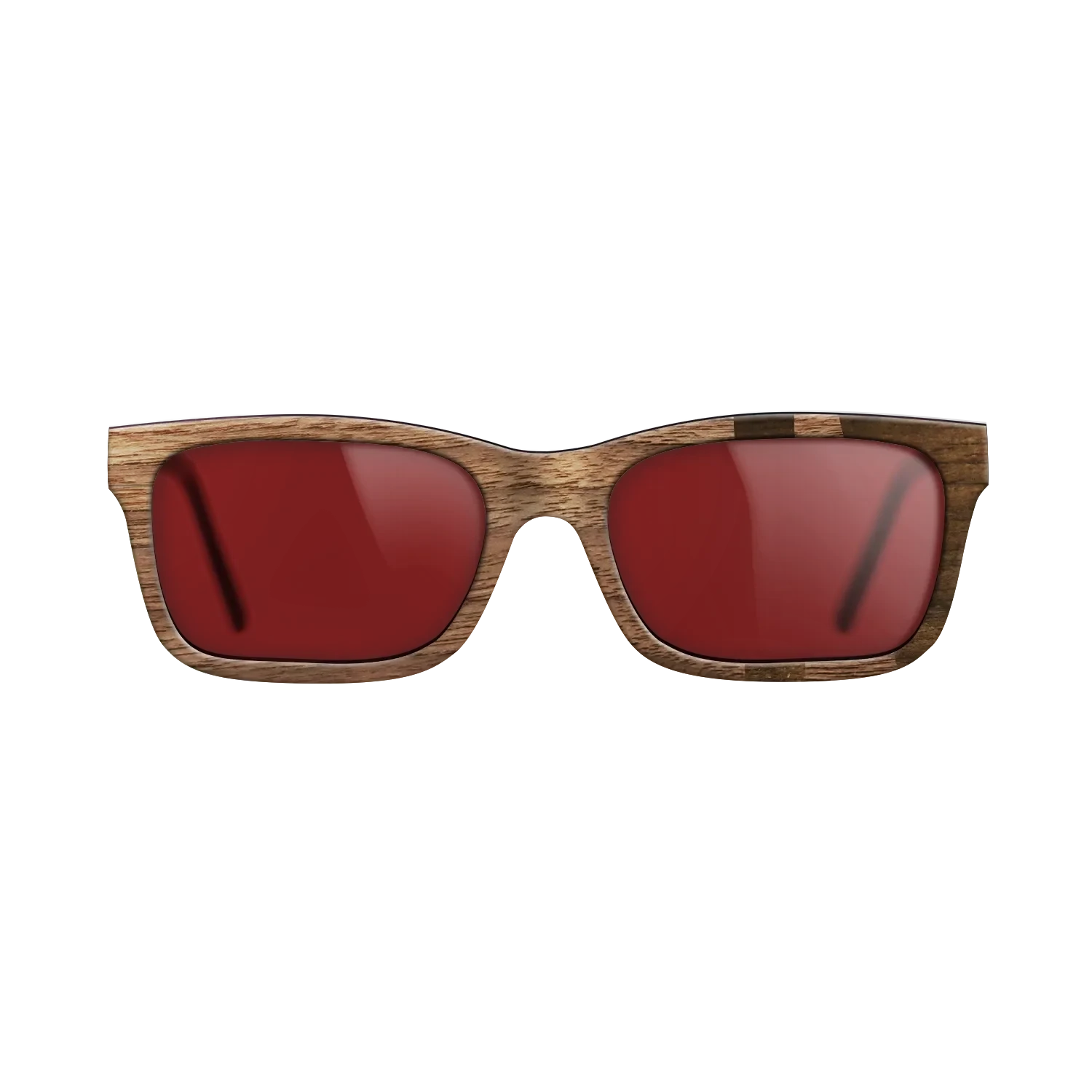 Walnut Claro Light,Ziricote Dark Quartered: Bauhaus - The Sage - Rectangle - SIRIS wood optic