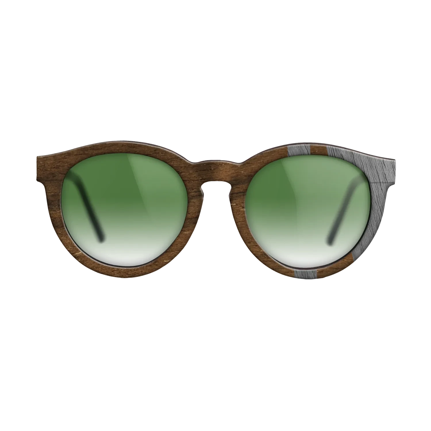 Ziricote Dark Quartered,Poplar Dyed: Grey: Bauhaus - The Rebel - Round - SIRIS wood optic