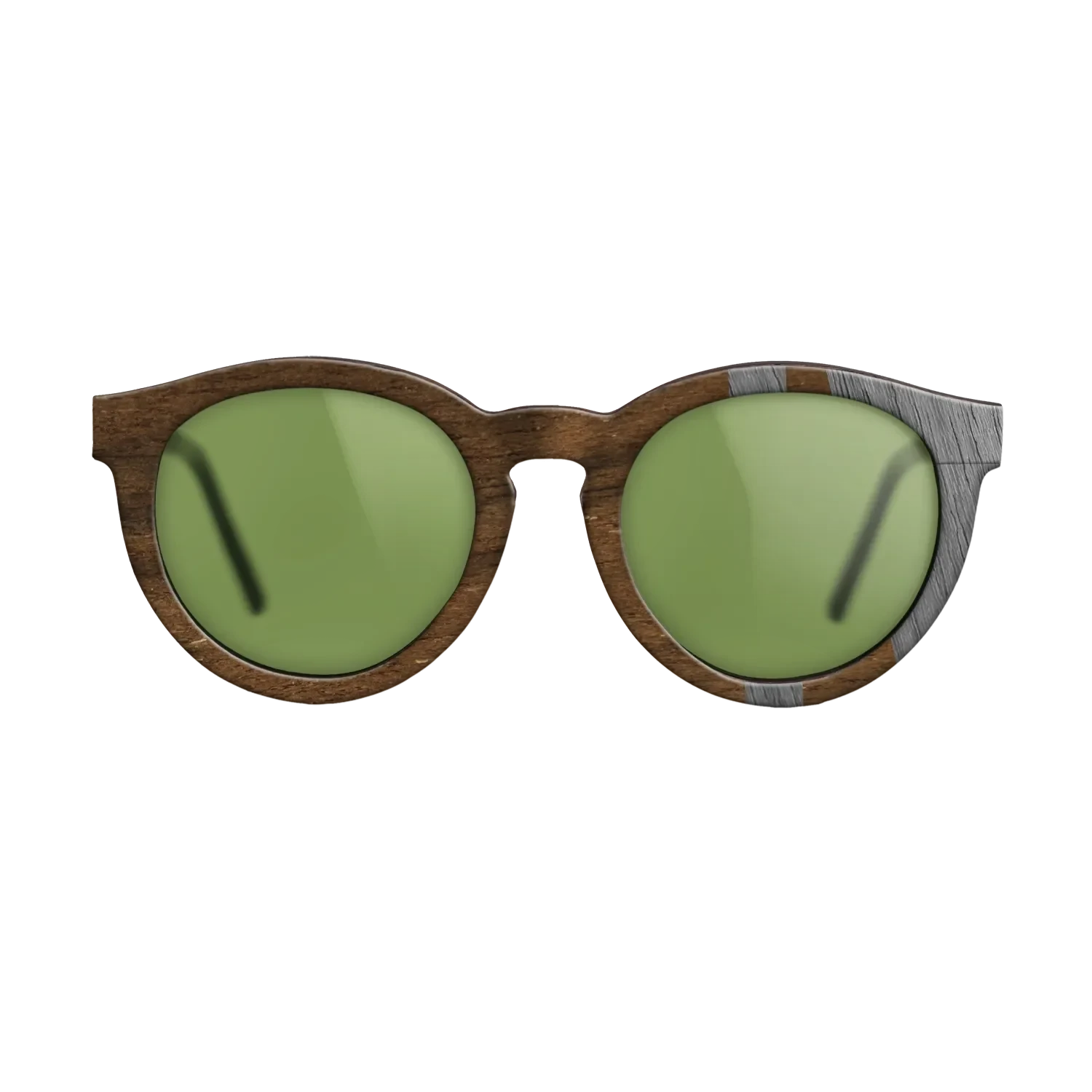 Ziricote Dark Quartered,Poplar Dyed: Grey: Bauhaus - The Rebel - Round - SIRIS wood optic