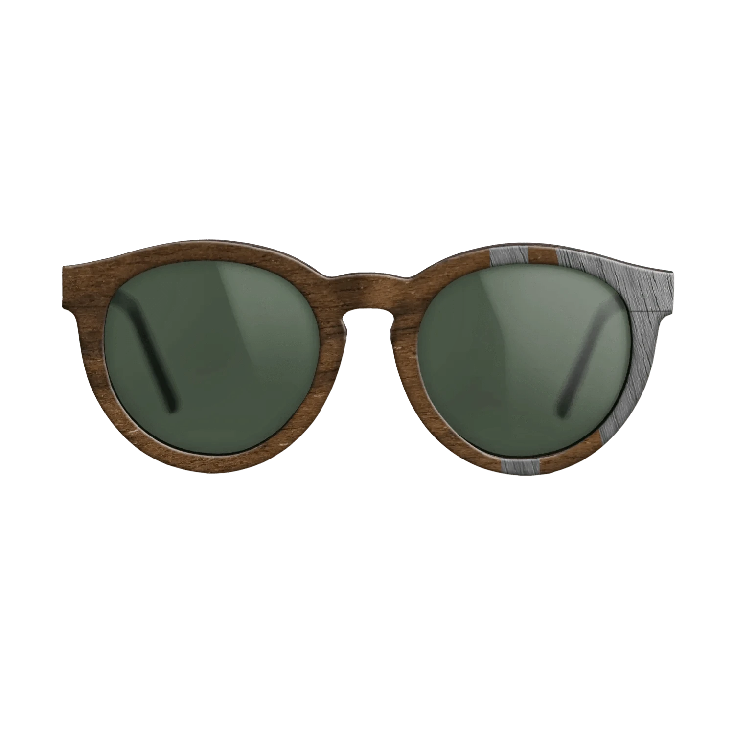 Ziricote Dark Quartered,Poplar Dyed: Grey: Bauhaus - The Rebel - Round - SIRIS wood optic