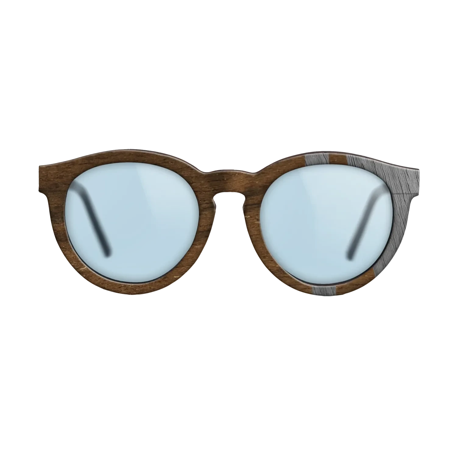 Ziricote Dark Quartered,Poplar Dyed: Grey: Bauhaus - The Rebel - Round - SIRIS wood optic