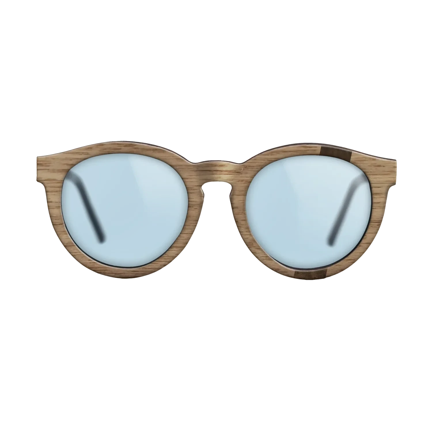 Walnut: Straight Grain,Fumed Eucalyptus: Wedge - The Rebel - Round - SIRIS wood optic