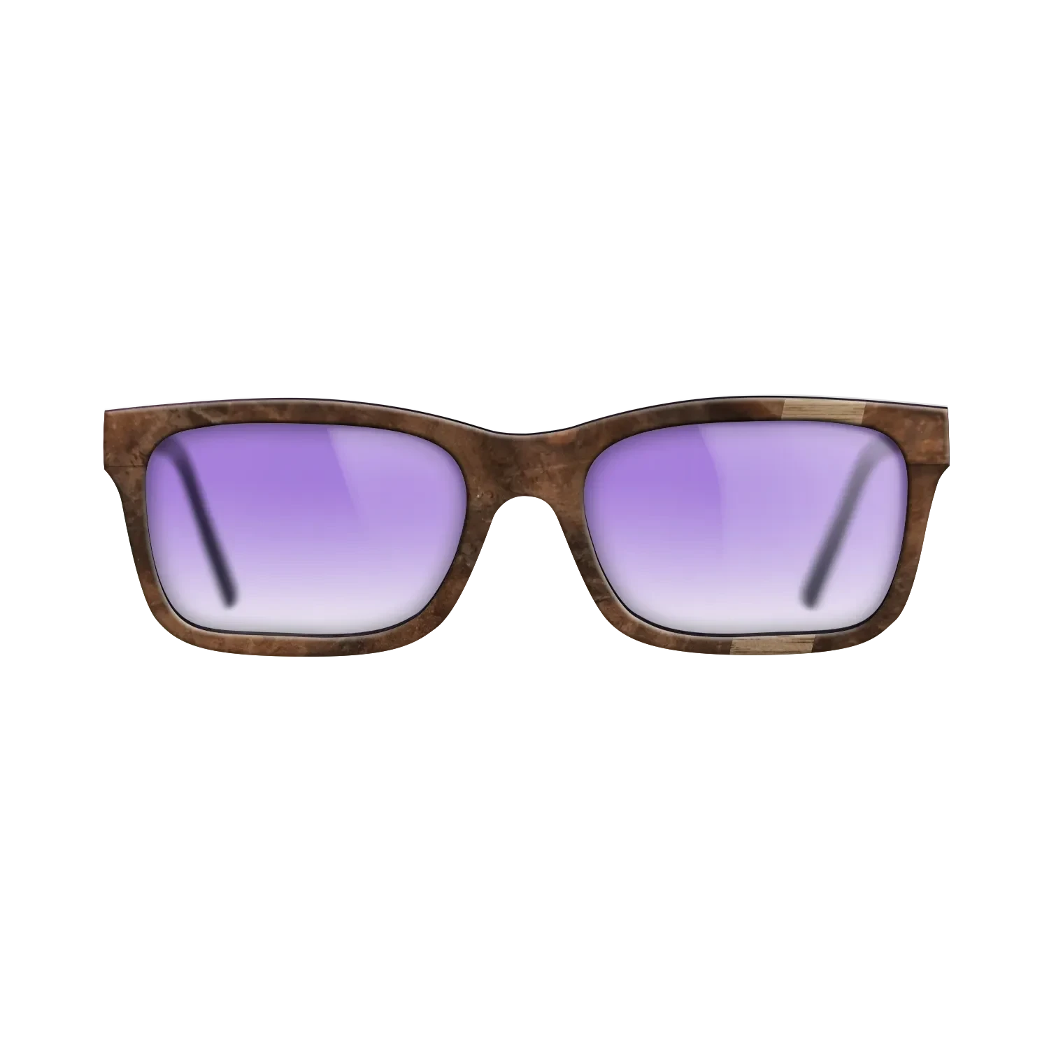 Walnut: Straight Grain,Walnut Burl: Wedge - The Sage - Rectangle - SIRIS wood optic