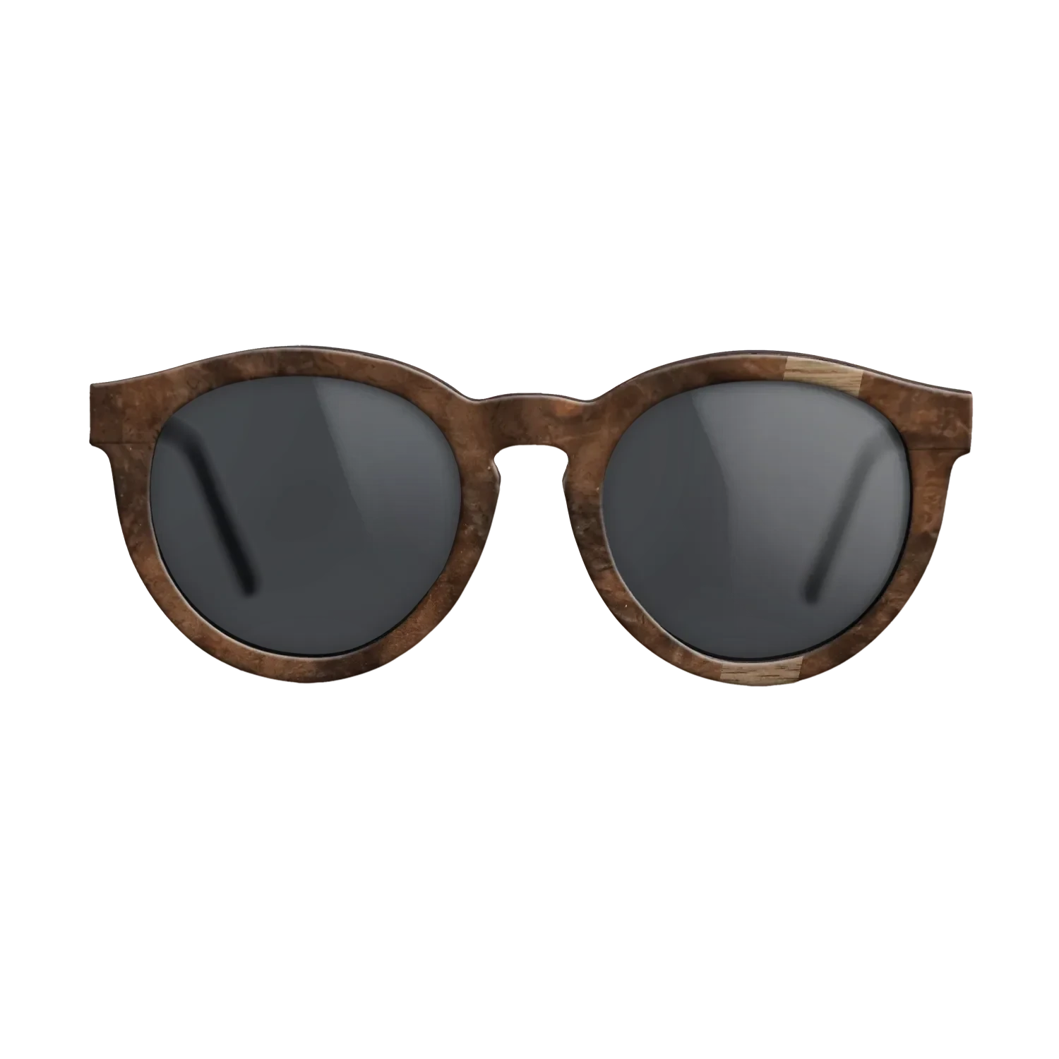 Walnut: Straight Grain,Walnut Burl: Wedge - The Rebel - Round - SIRIS wood optic