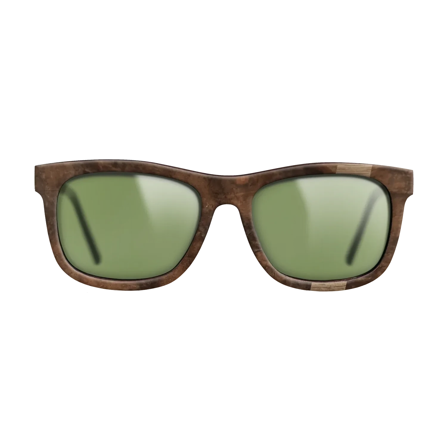 Walnut: Straight Grain,Walnut Burl: Wedge - The Hero - Square - SIRIS wood optic