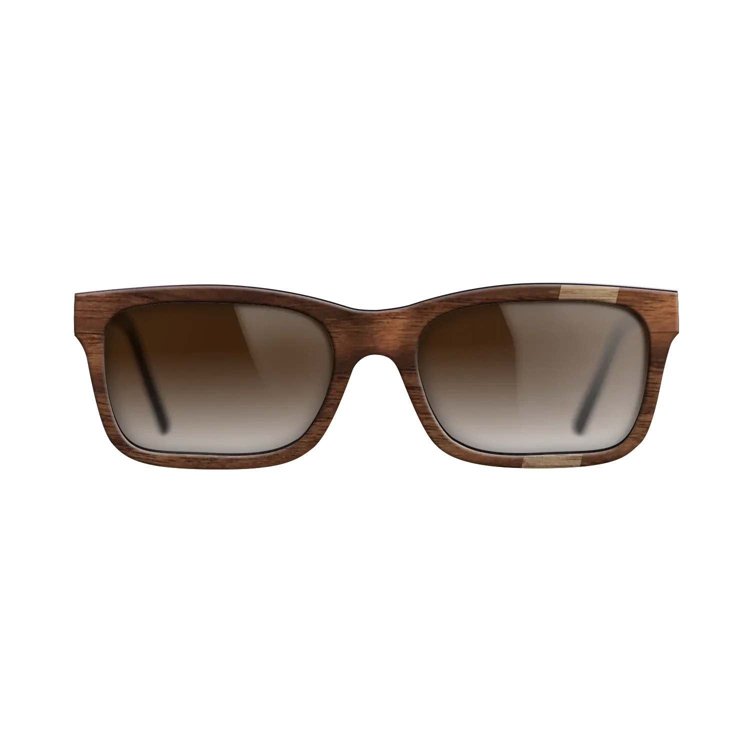 Walnut: Straight Grain,Walnut Claro Dark: Wedge - The Sage - Rectangle - SIRIS wood optic