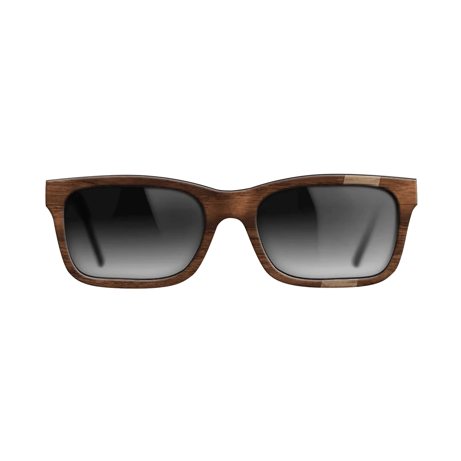Walnut: Straight Grain,Walnut Claro Dark: Wedge - The Sage - Rectangle - SIRIS wood optic