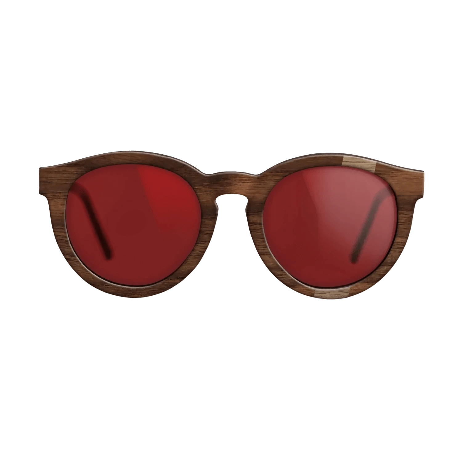 Walnut: Straight Grain,Walnut Claro Dark: Wedge - The Rebel - Round - SIRIS wood optic