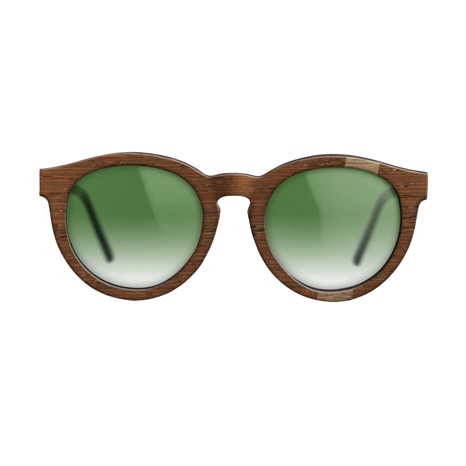 Walnut: Straight Grain,Wenge: Wedge - The Rebel - Round - SIRIS wood optic