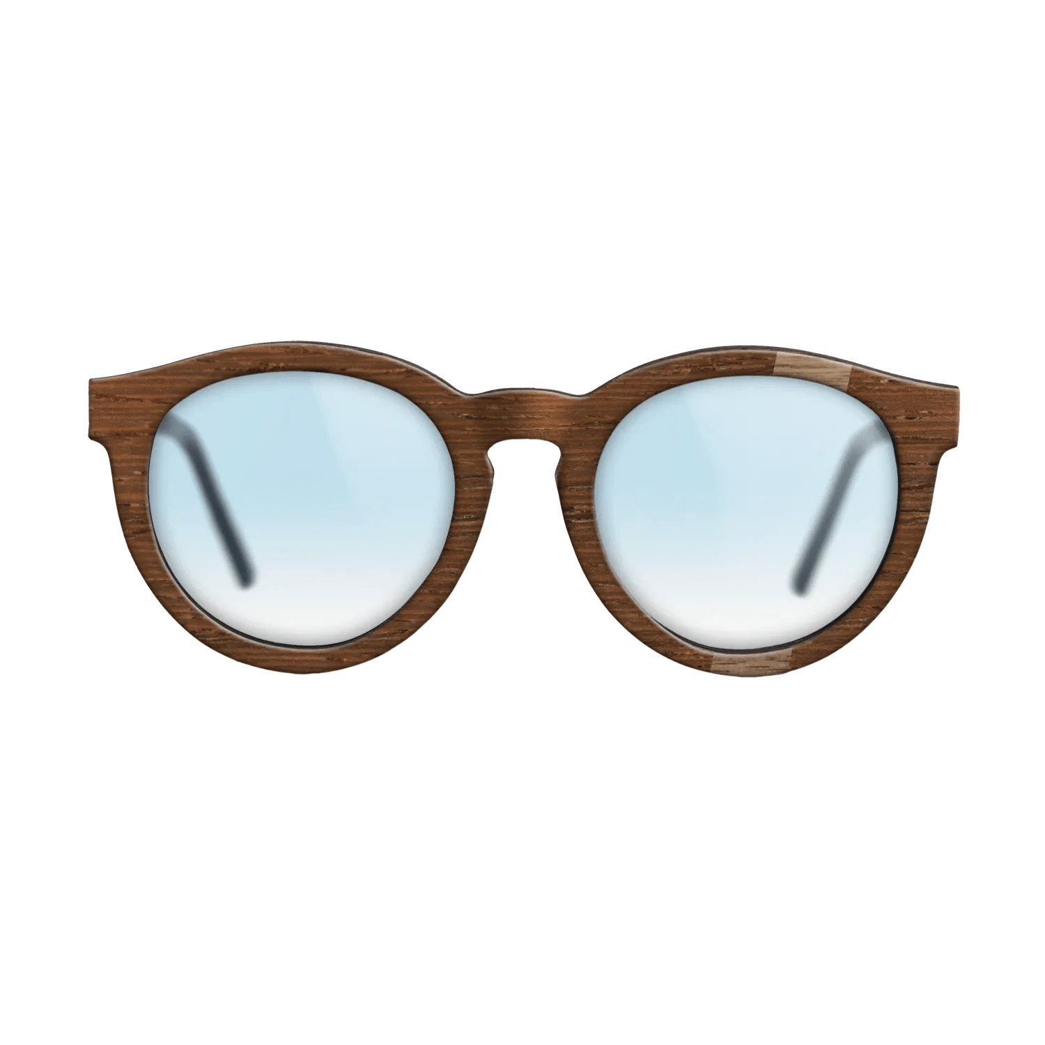 Walnut: Straight Grain,Wenge: Wedge - The Rebel - Round - SIRIS wood optic