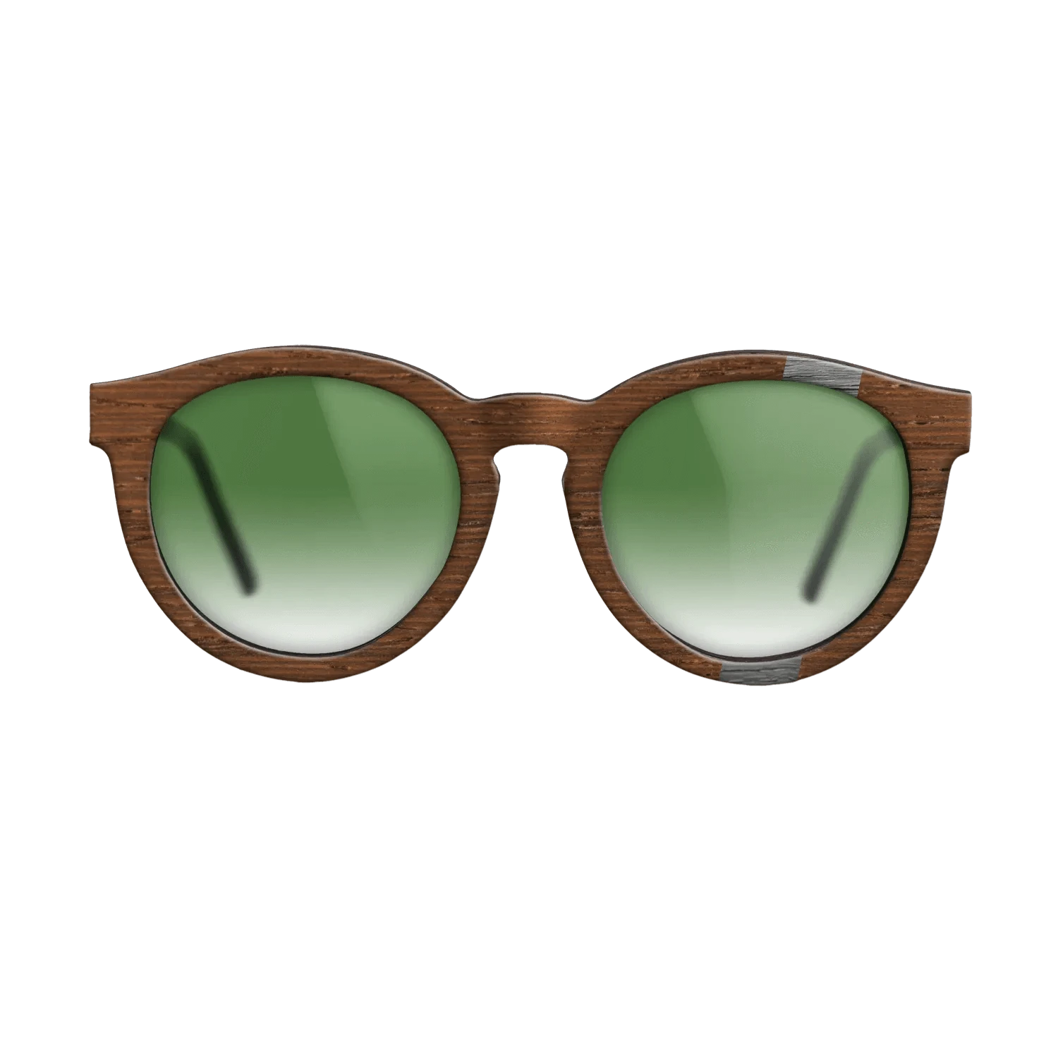 Poplar Dyed: Grey,Wenge: Wedge - The Rebel - Round - SIRIS wood optic