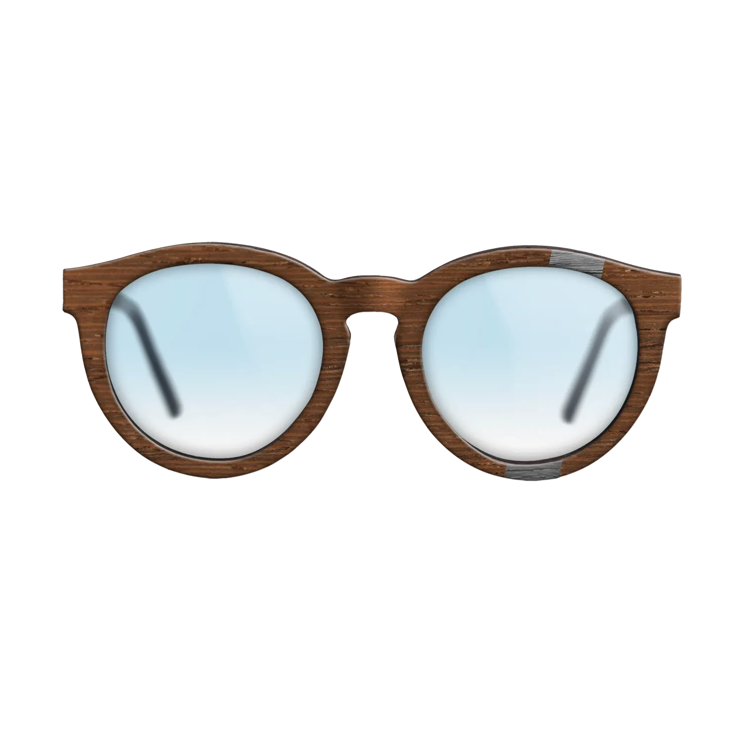 Poplar Dyed: Grey,Wenge: Wedge - The Rebel - Round - SIRIS wood optic