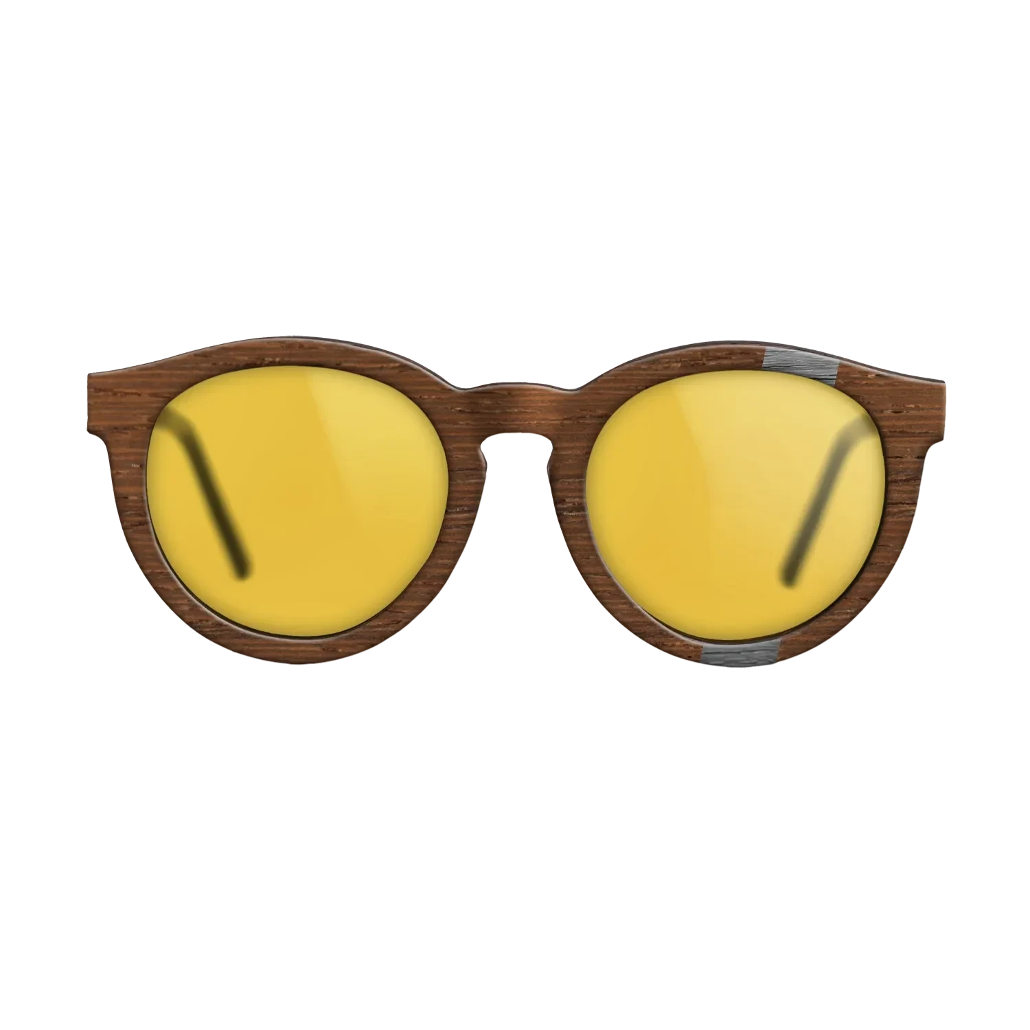 Poplar Dyed: Grey,Wenge: Wedge - The Rebel - Round - SIRIS wood optic