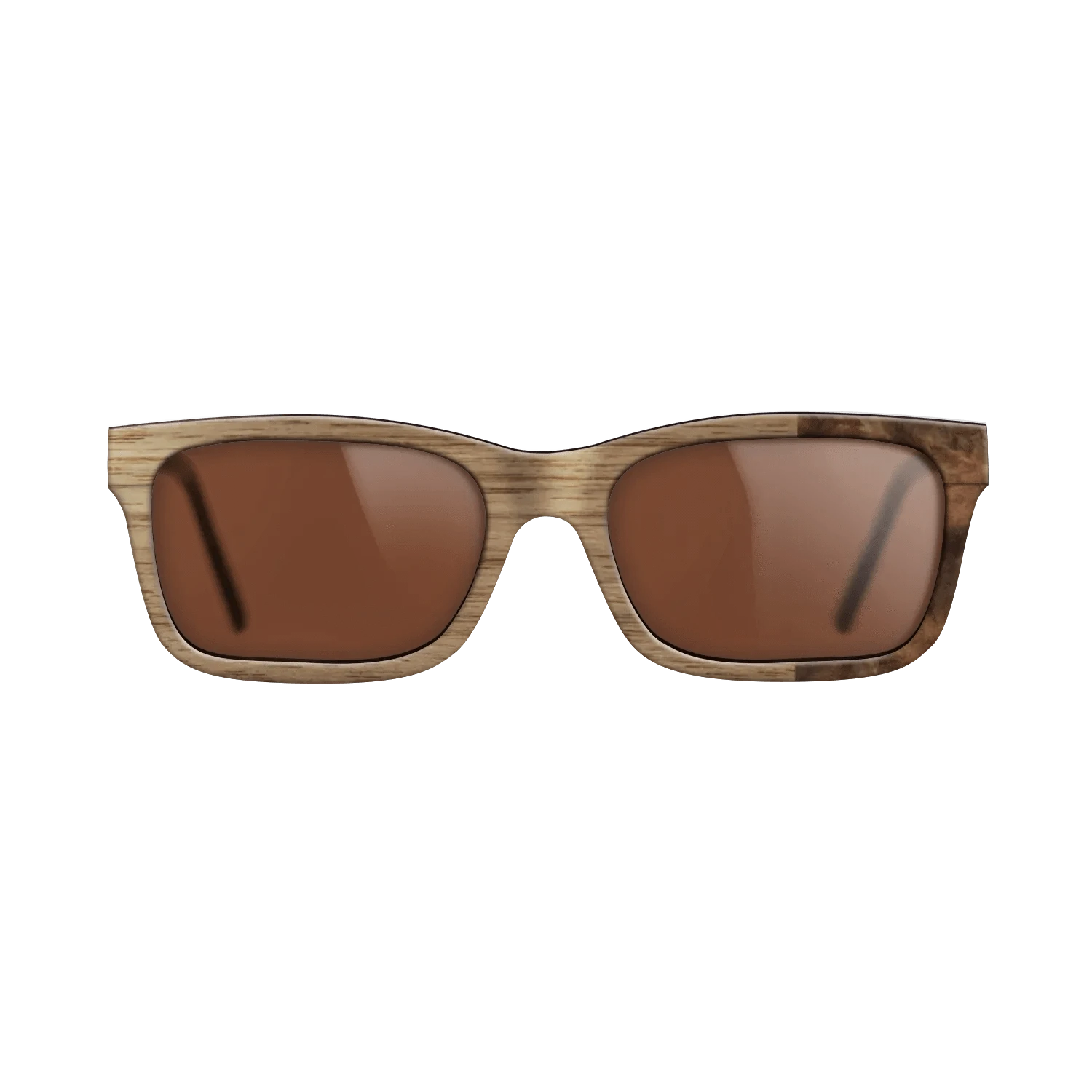 Walnut: Straight Grain,Walnut Burl: Bauhaus - The Sage - Rectangle - SIRIS wood optic