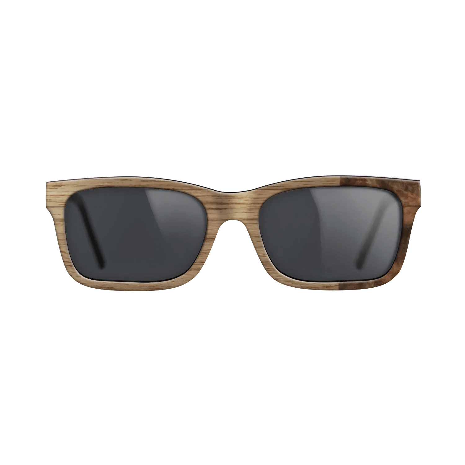 Walnut: Straight Grain,Walnut Burl: Bauhaus - The Sage - Rectangle - SIRIS wood optic