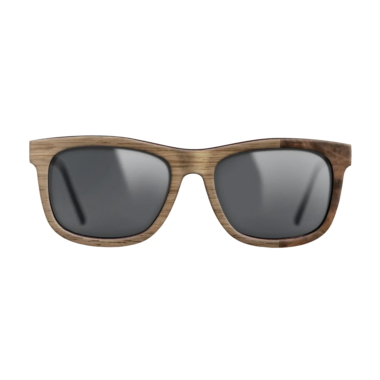 Walnut: Straight Grain,Walnut Burl: Bauhaus - The Hero - Square - SIRIS wood optic