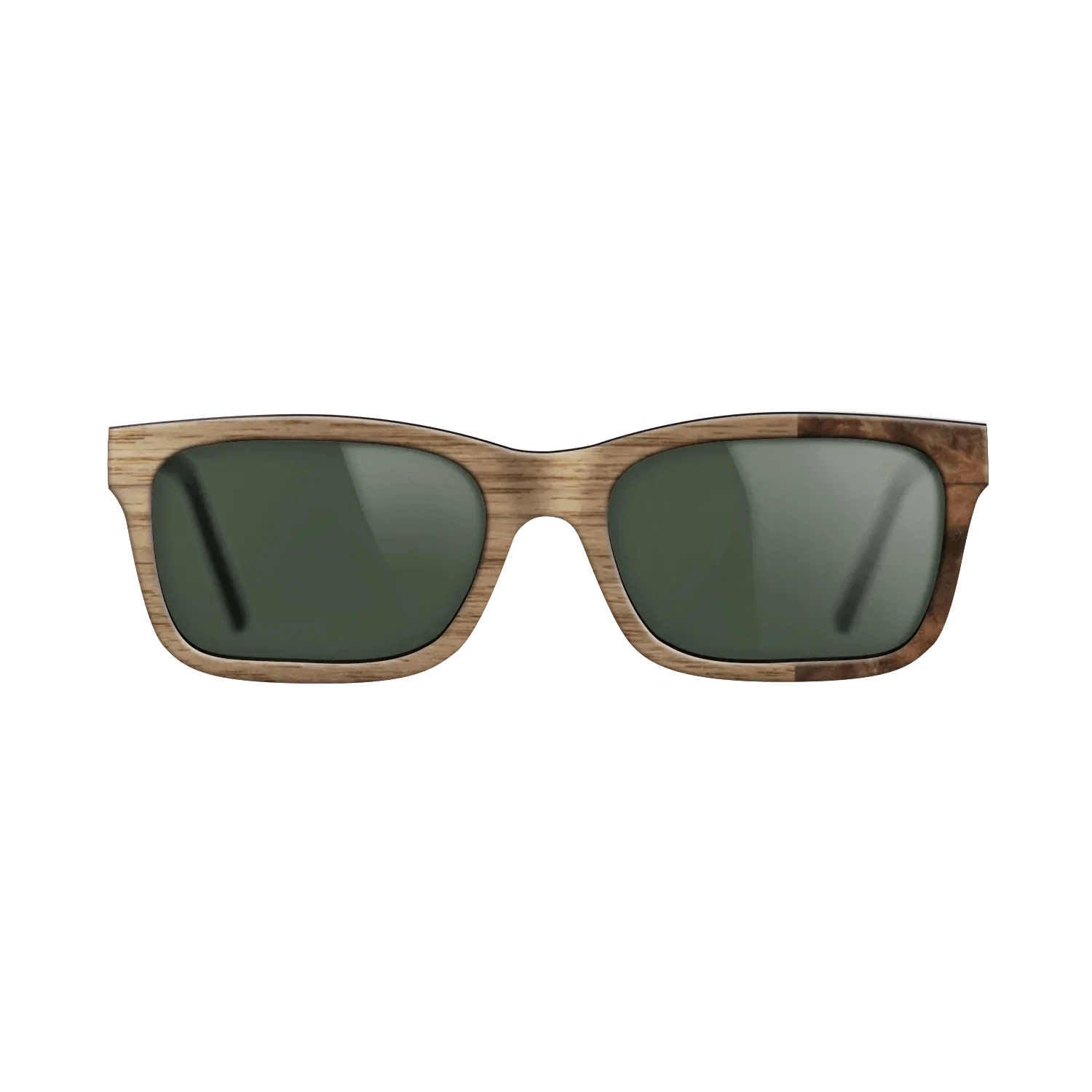 Walnut: Straight Grain,Walnut Burl: Bauhaus - The Sage - Rectangle - SIRIS wood optic