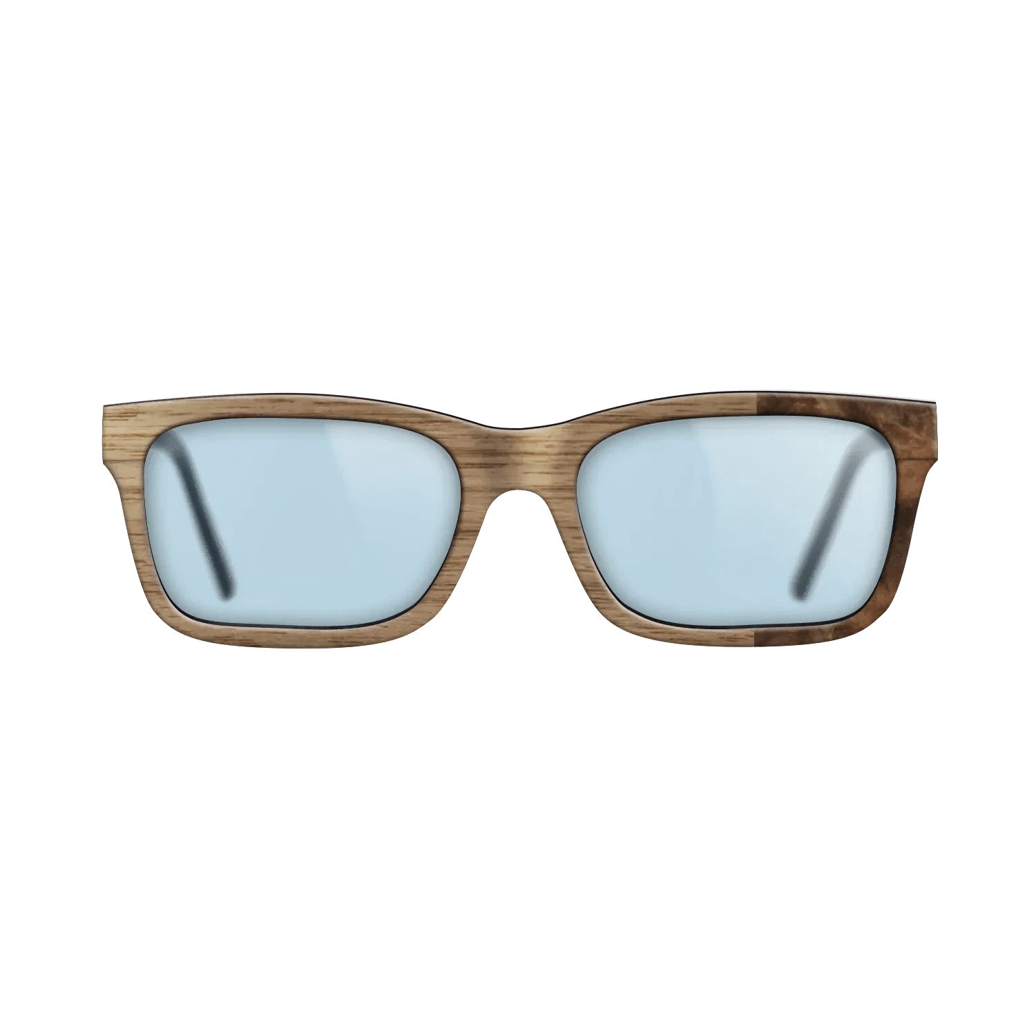 Walnut: Straight Grain,Walnut Burl: Bauhaus - The Sage - Rectangle - SIRIS wood optic
