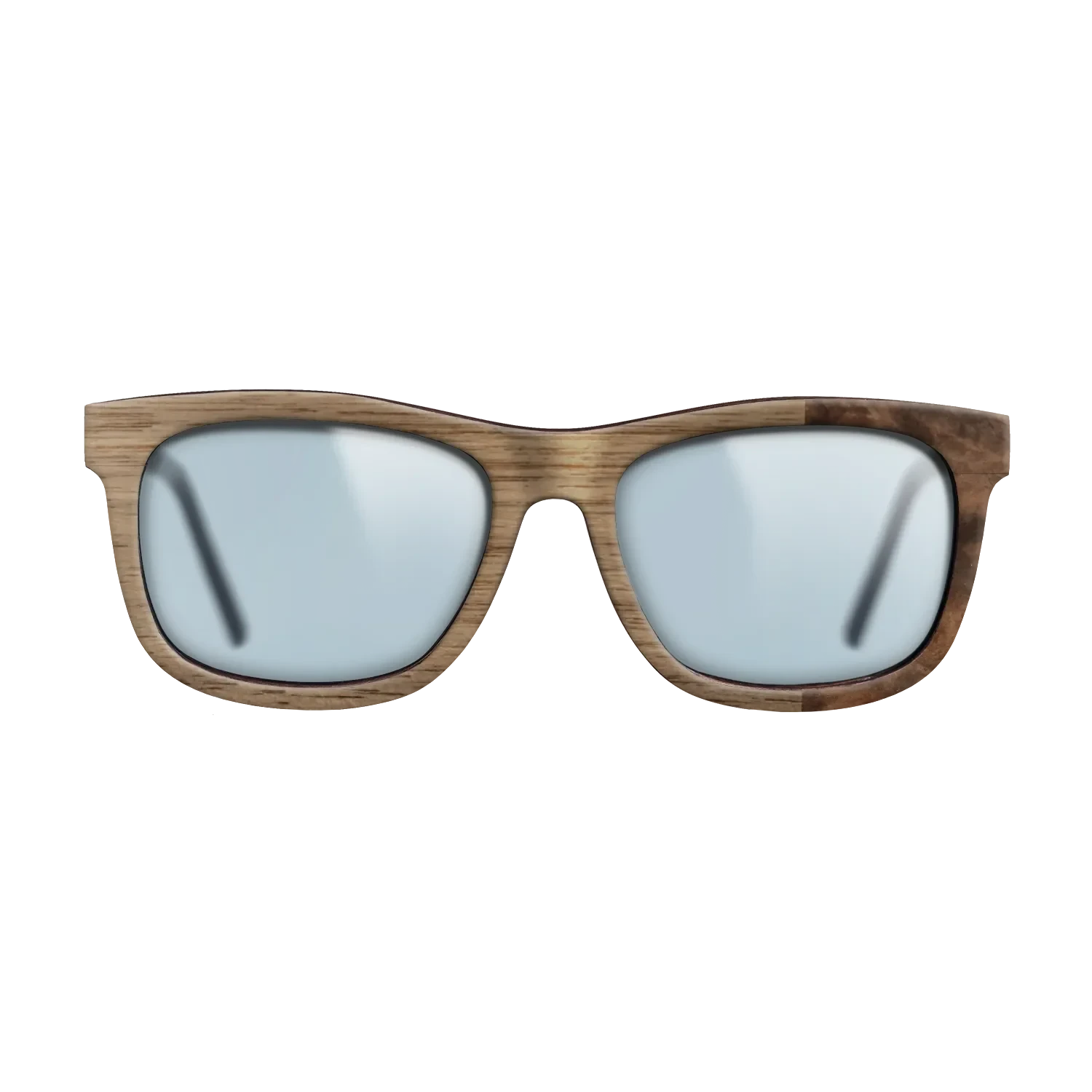 Walnut: Straight Grain,Walnut Burl: Bauhaus - The Hero - Square - SIRIS wood optic