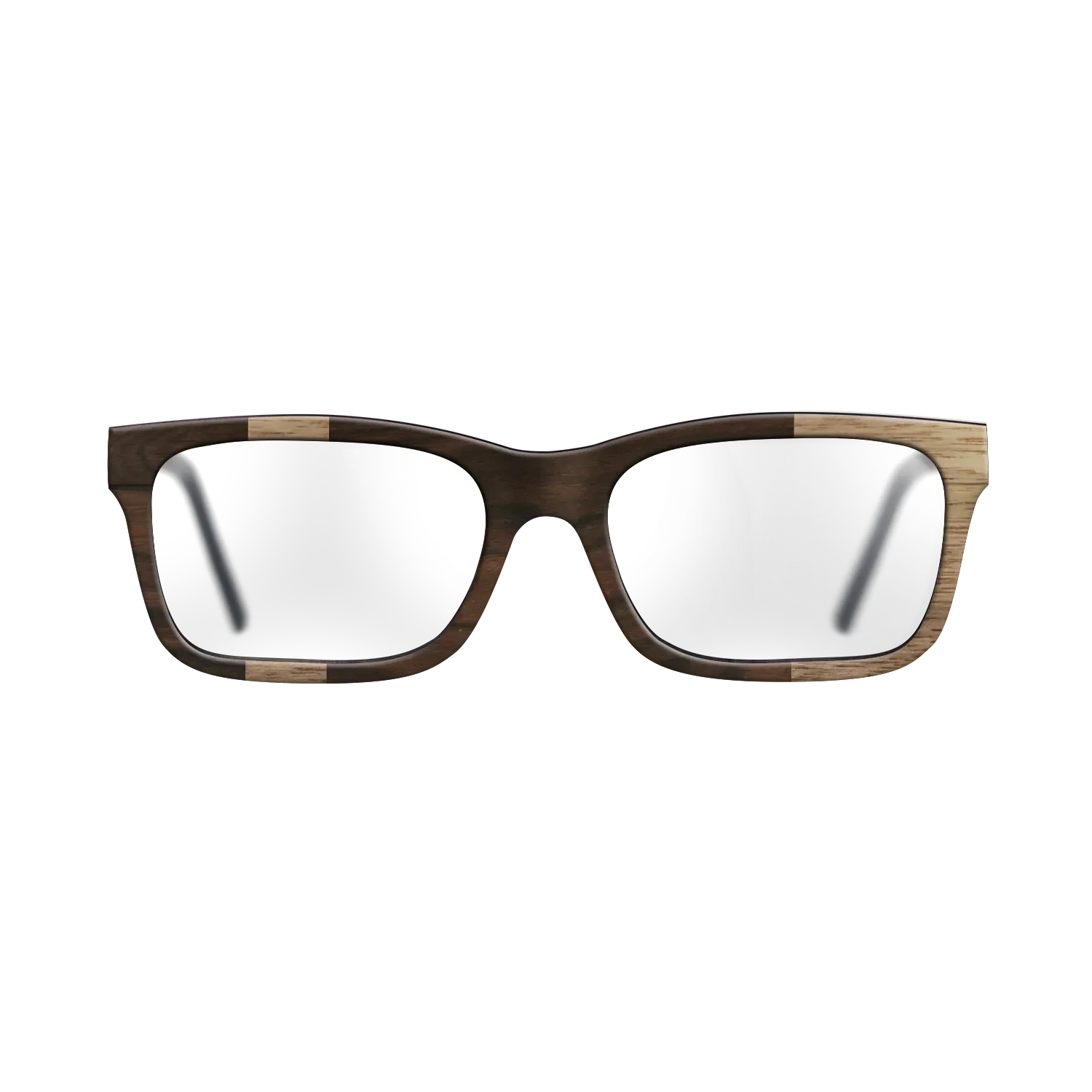 Walnut: Straight Grain,Ziricote Dark Quartered: Diametric - The Sage - Rectangle - SIRIS wood optic