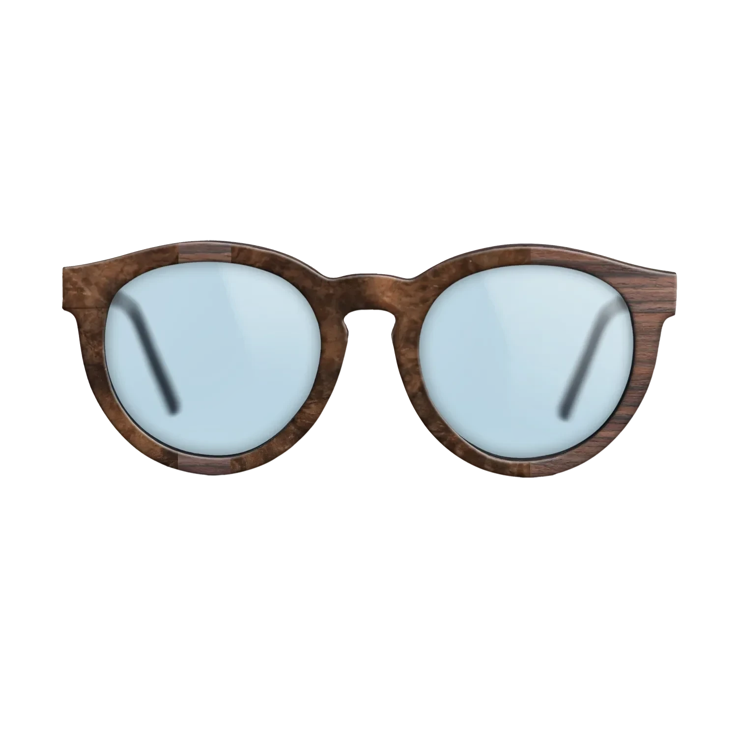 Rosewood Reconstituted,Walnut Burl: Diametric - The Rebel - Round - SIRIS wood optic
