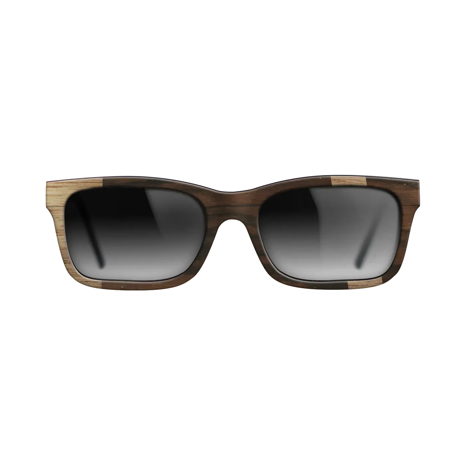 Walnut: Straight Grain,Ziricote Dark Quartered: Diametric - The Sage - Rectangle - 1864 - SIRIS wood optic