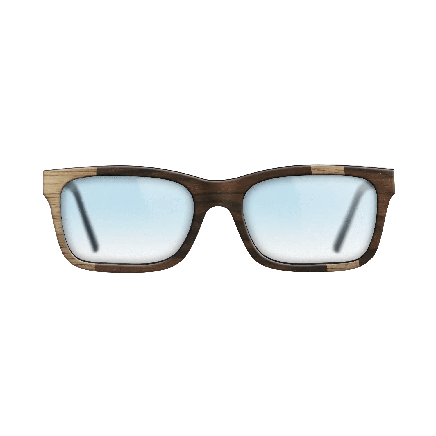Walnut: Straight Grain,Ziricote Dark Quartered: Diametric - The Sage - Rectangle - 1864 - SIRIS wood optic